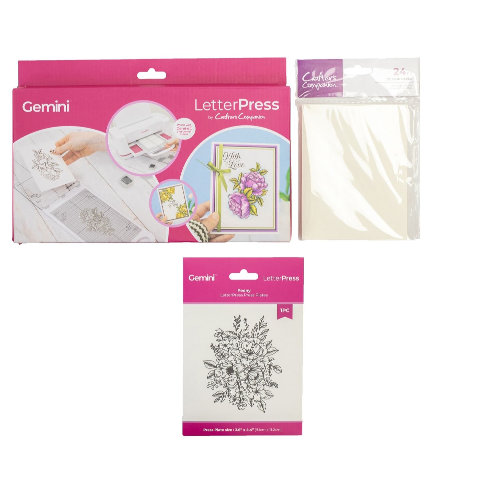 Crafters Companion Letter Press Bundle QVC UK