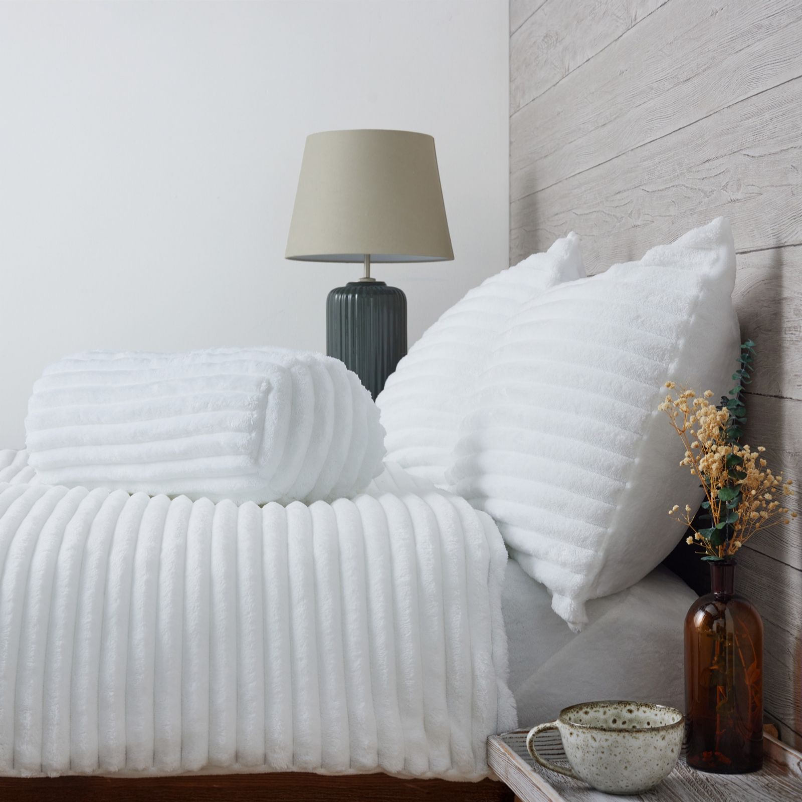 Cozee Home Ribbed Bolster Cocoon Cushion