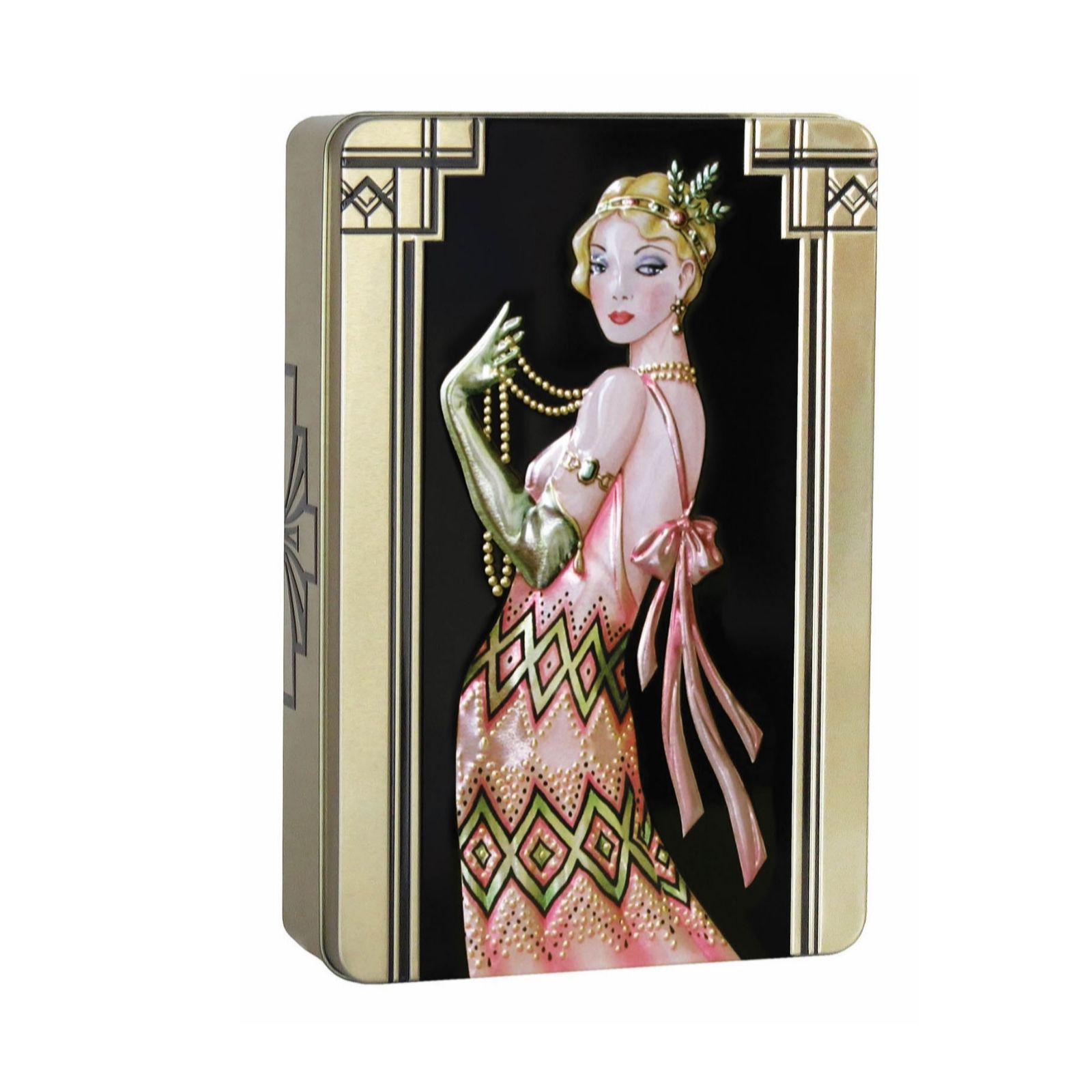 Churchill's Art Deco Violet & Rose Biscuit Tins