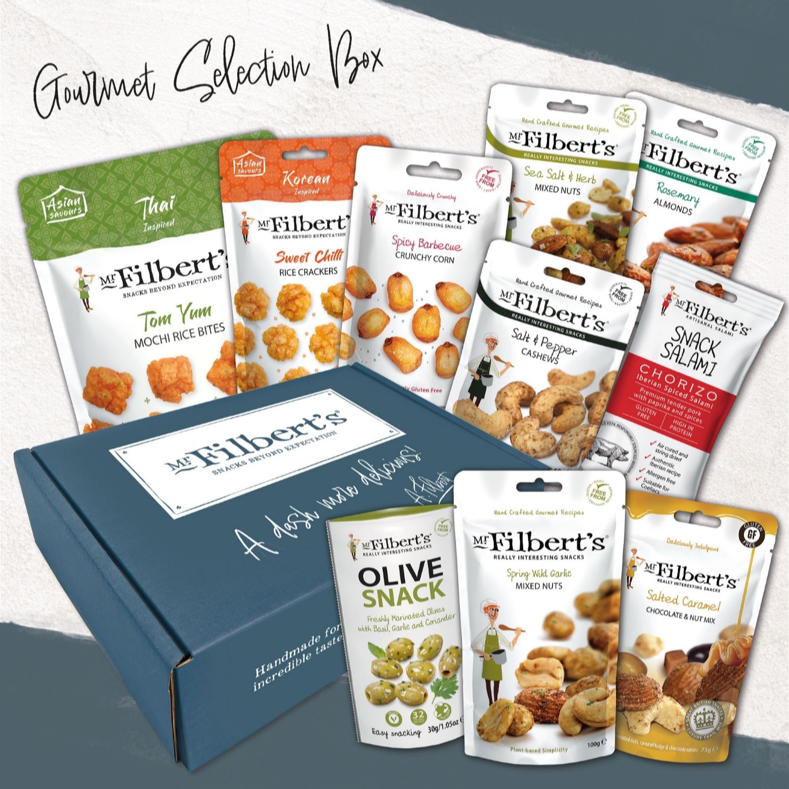  Mr Filbert's Gourmet Snack Selection Box
