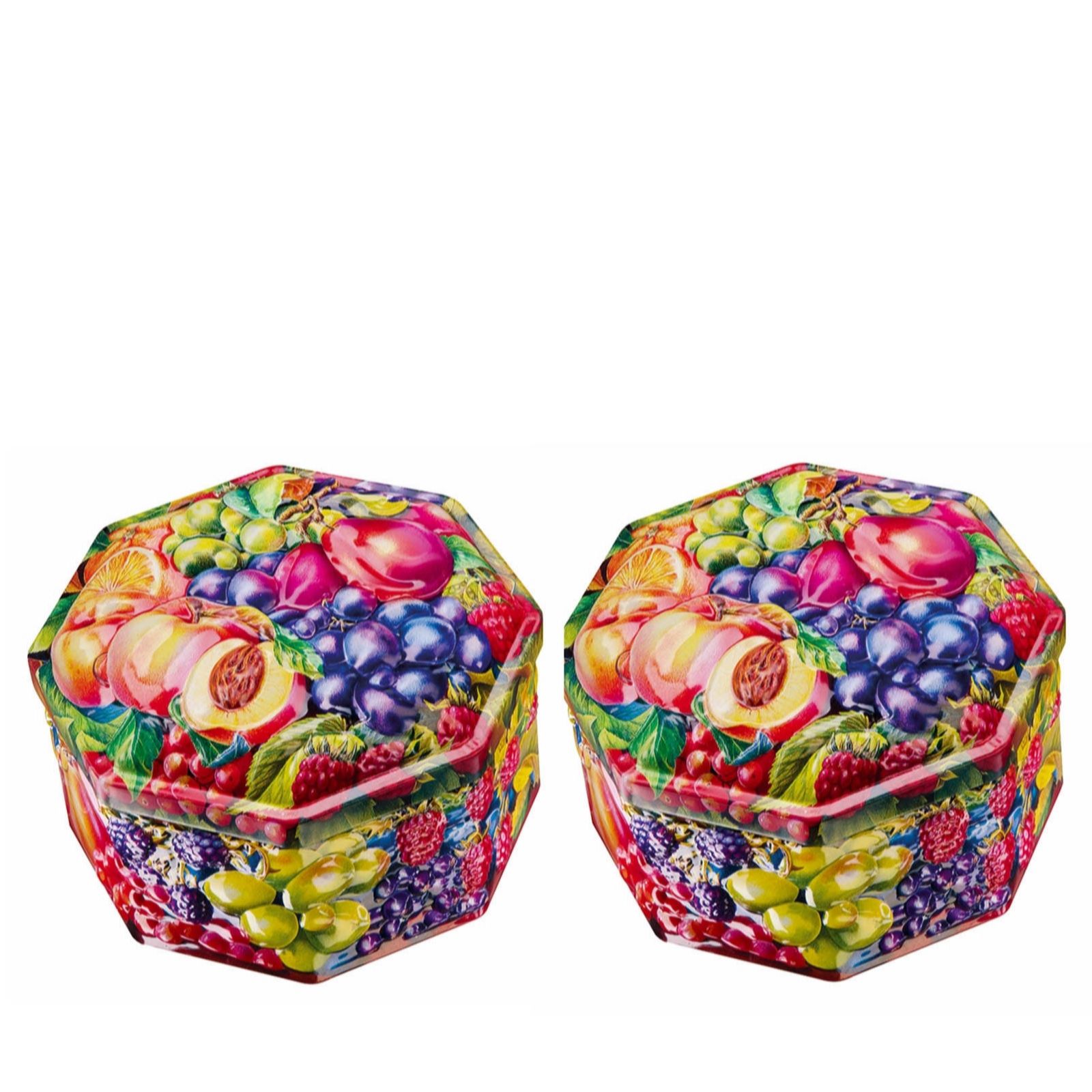 Churchill's Orchard Fruits Set of 2 Fruit Jellies Sweet Tins