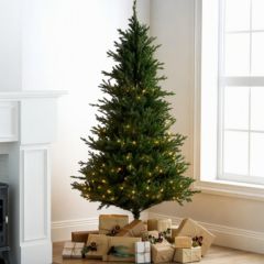 Home Stories Pre Lit Canadian Spruce Christmas Tree