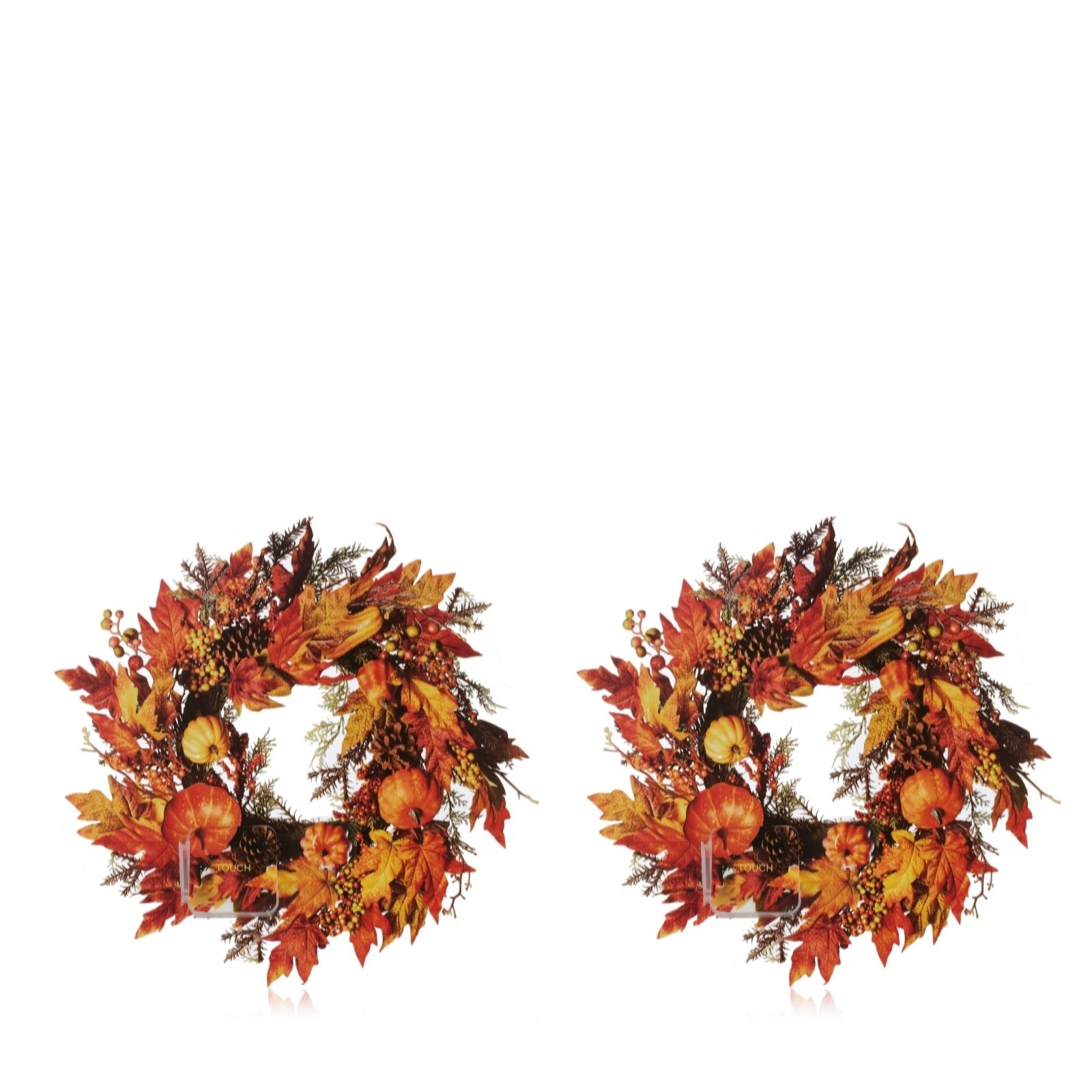 Outlet Home Reflections Set of 2 Pumpkin Pre Lit