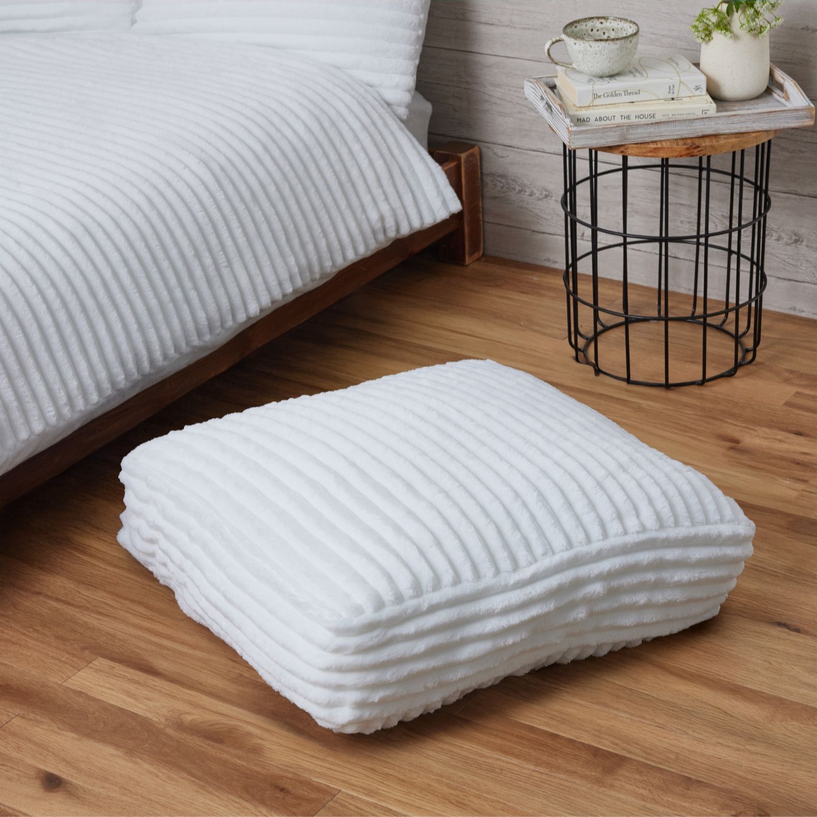 Cozee Home Ribbed Floor Cocoon Cushion