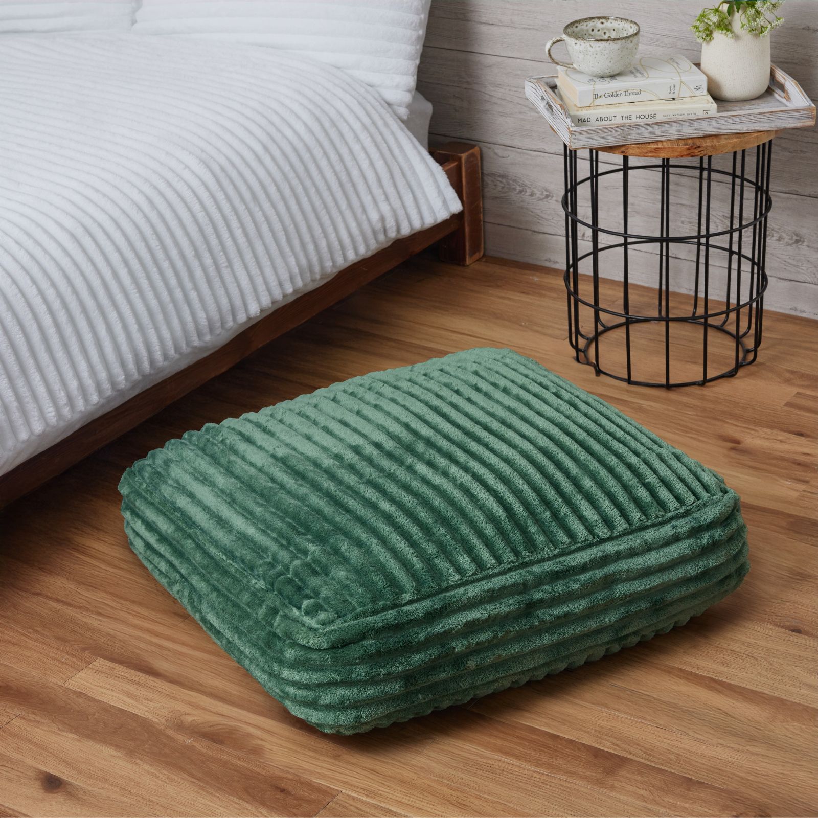 Cozee Home Ribbed Floor Cocoon Cushion