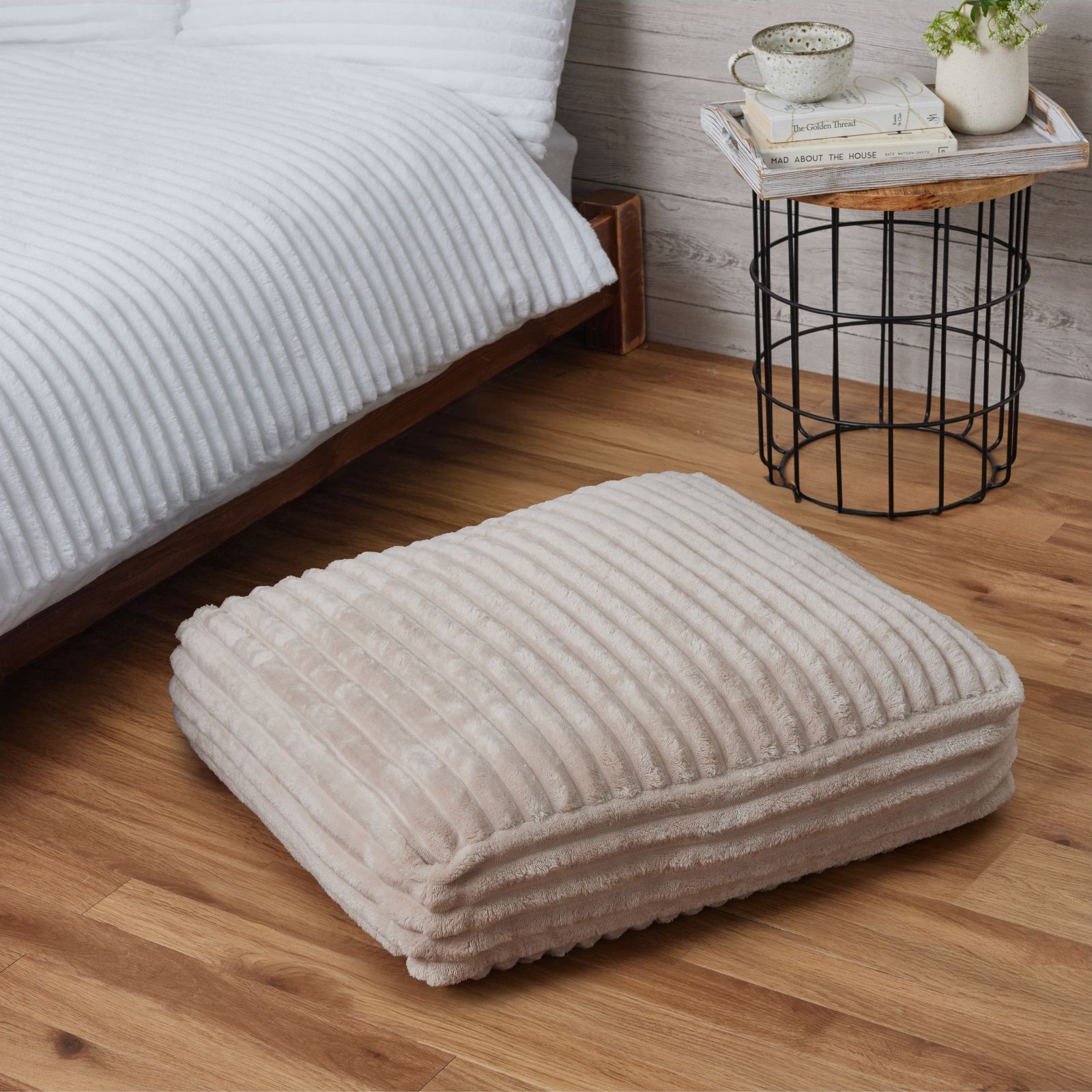 Cozee Home Ribbed Floor Cocoon Cushion