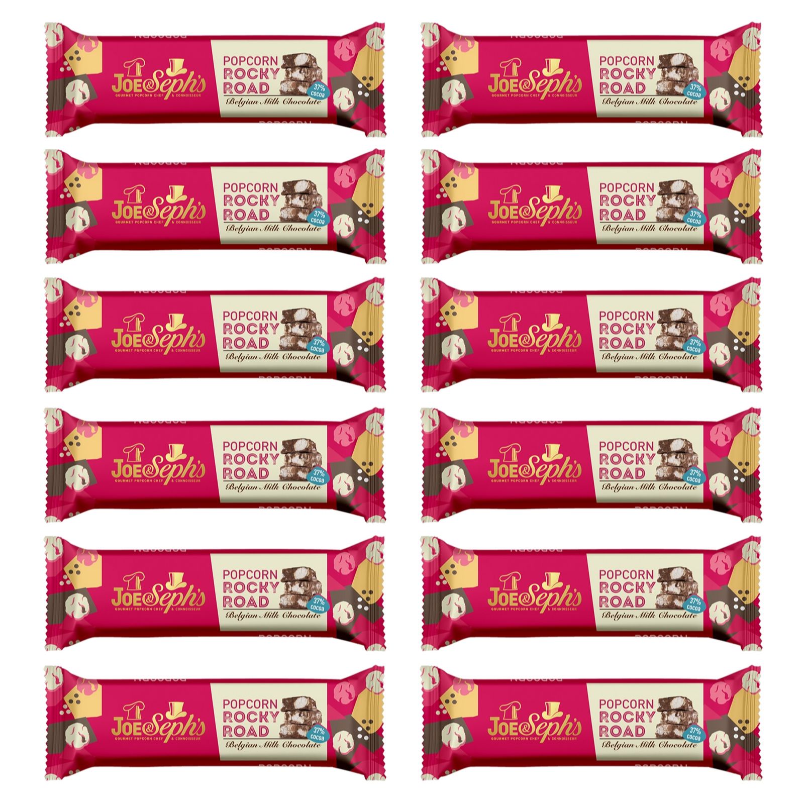 Joe & Seph's Set of 12 Popcorn Bars