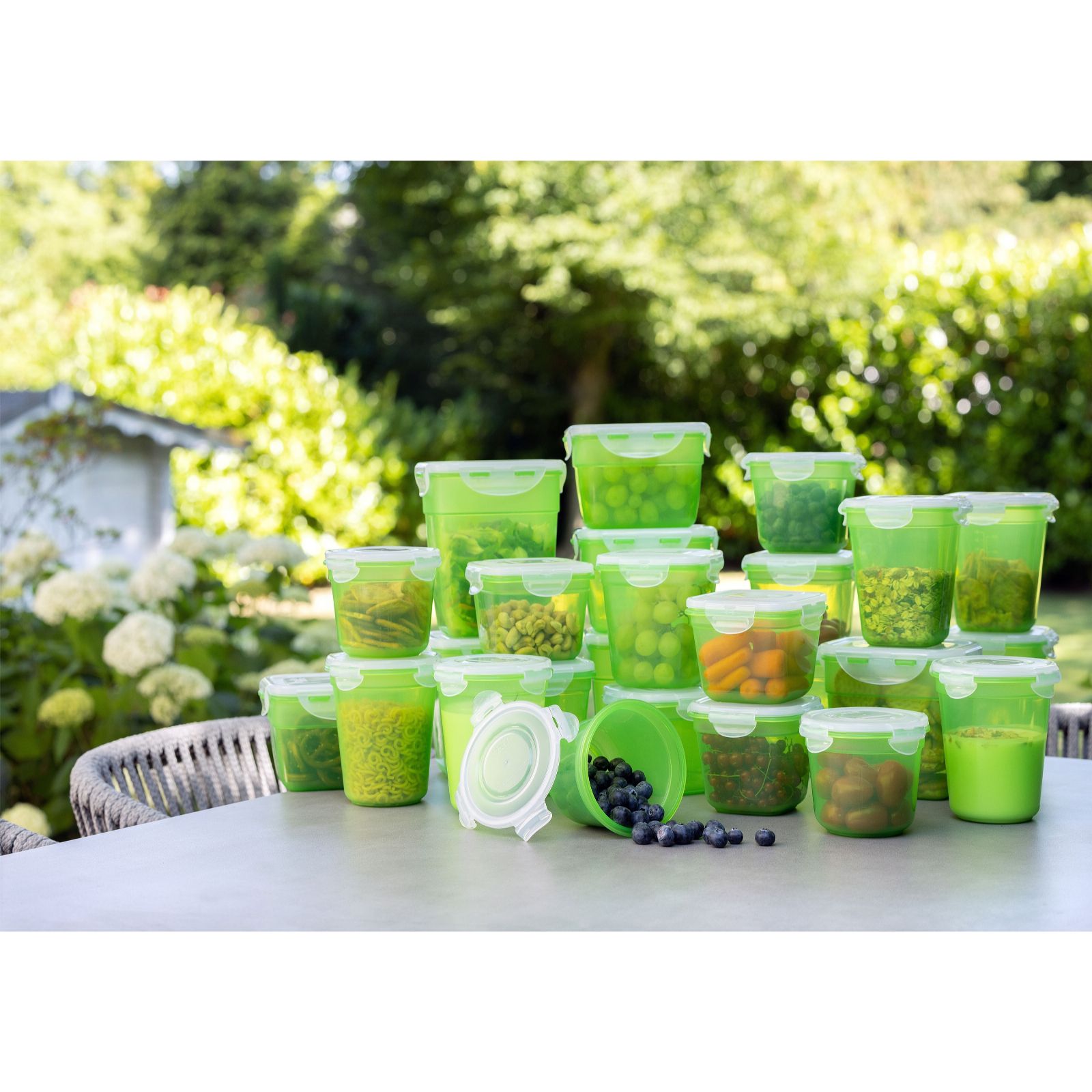 Lock & Lock 25 Piece Nestable Food Containers - QVC UK