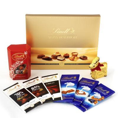 Lindt Chocolate 1.4kg Taster Hamper Collection - QVC UK