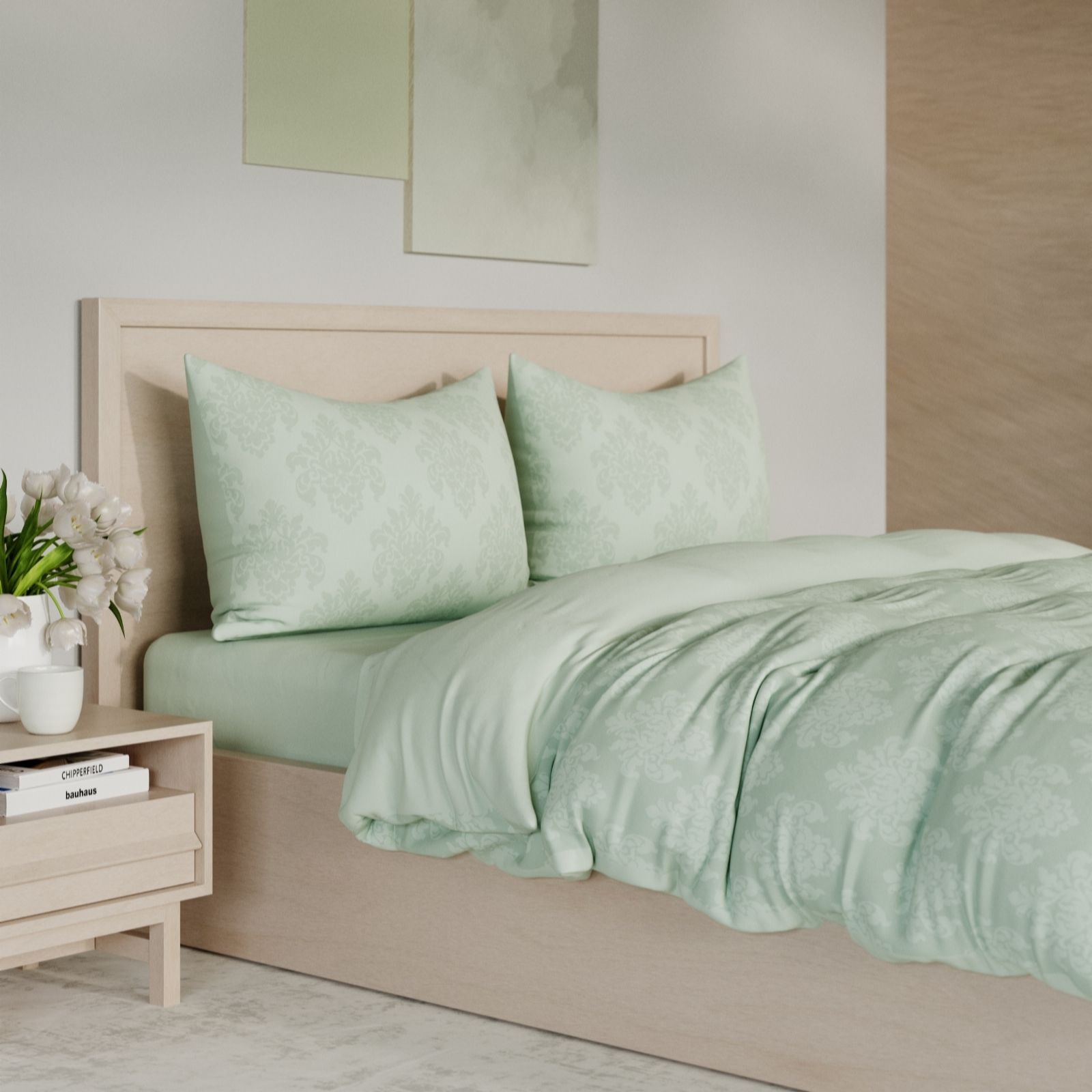 Outlet Cozee Home 2 Pack Embossed And Print 4 Piece Duvet Sets