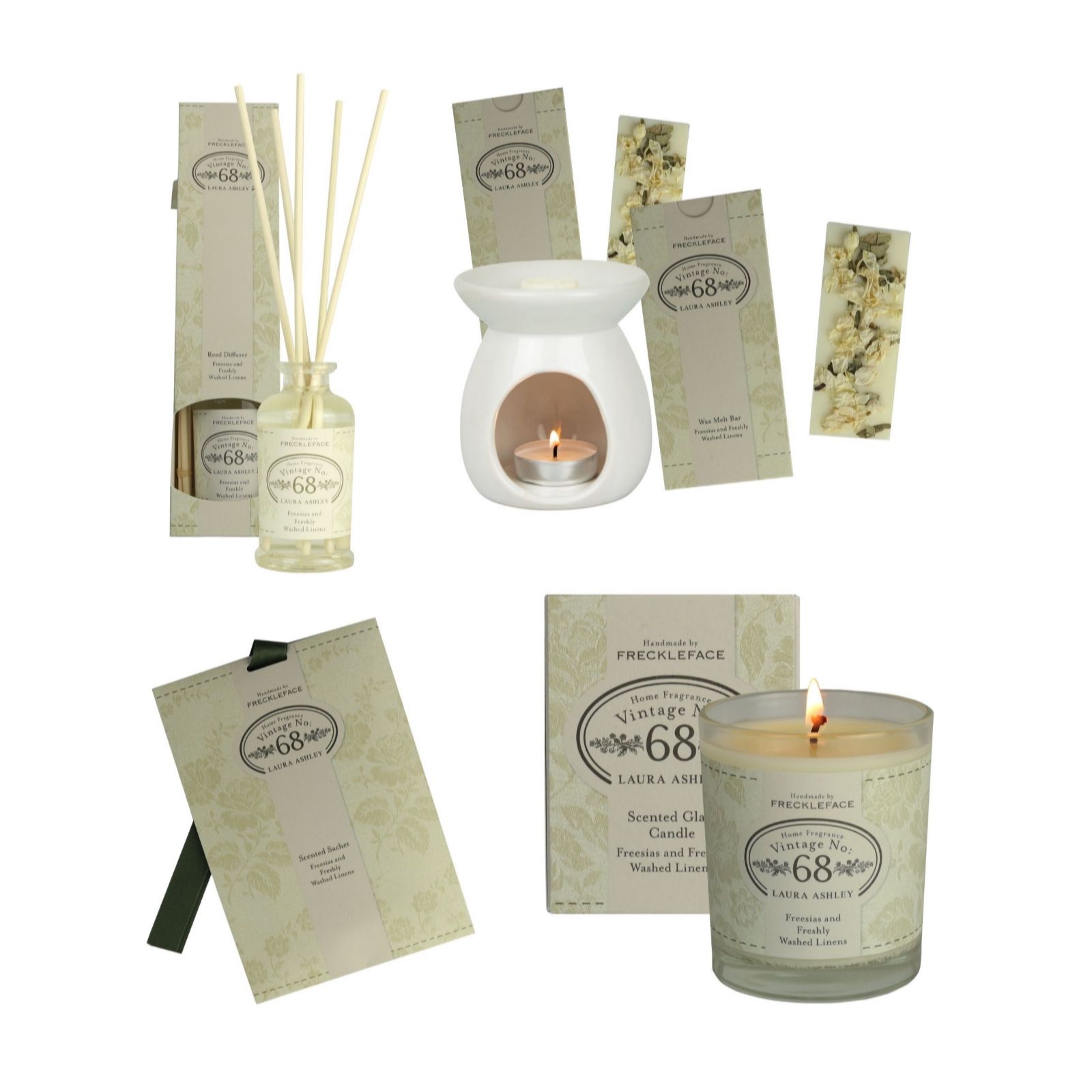 Freckleface x Laura Ashley 6 Piece Home Fragrance Bundle