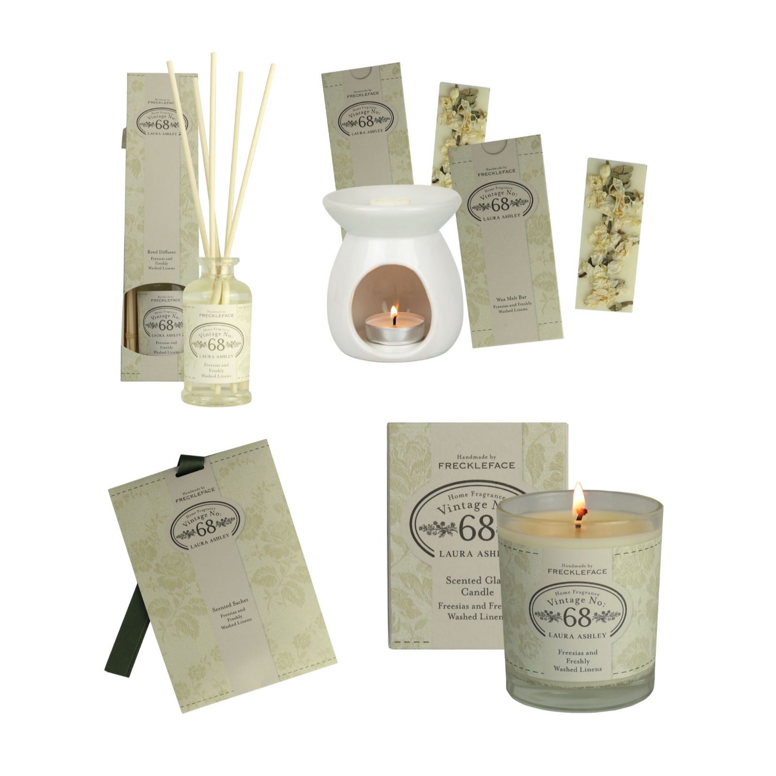 Freckleface x Laura Ashley 6 Piece Home Fragrance Bundle