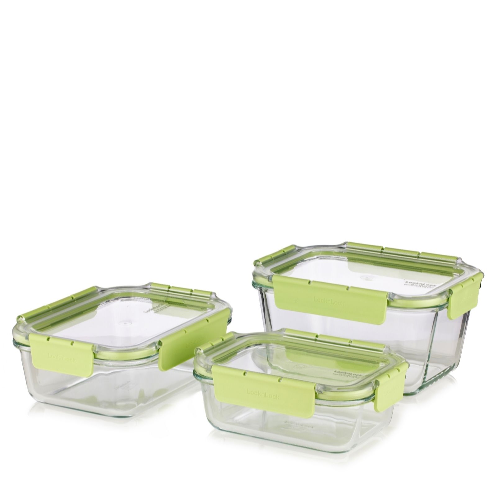 Outlet Lock & Lock Set of 3 Glassware Containers
