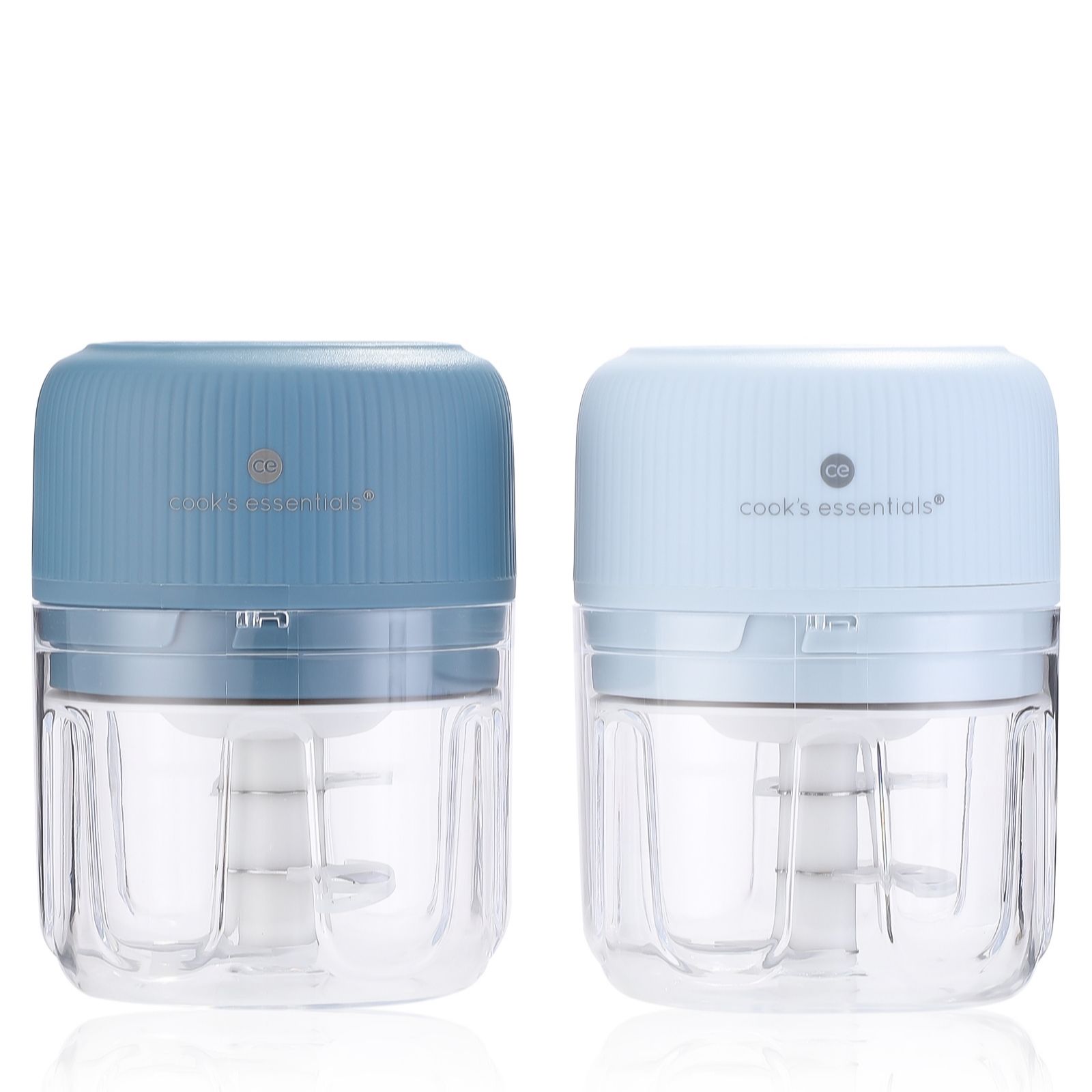 Cook's Essentials Set of 2 250ml USB Mini Food Choppers
