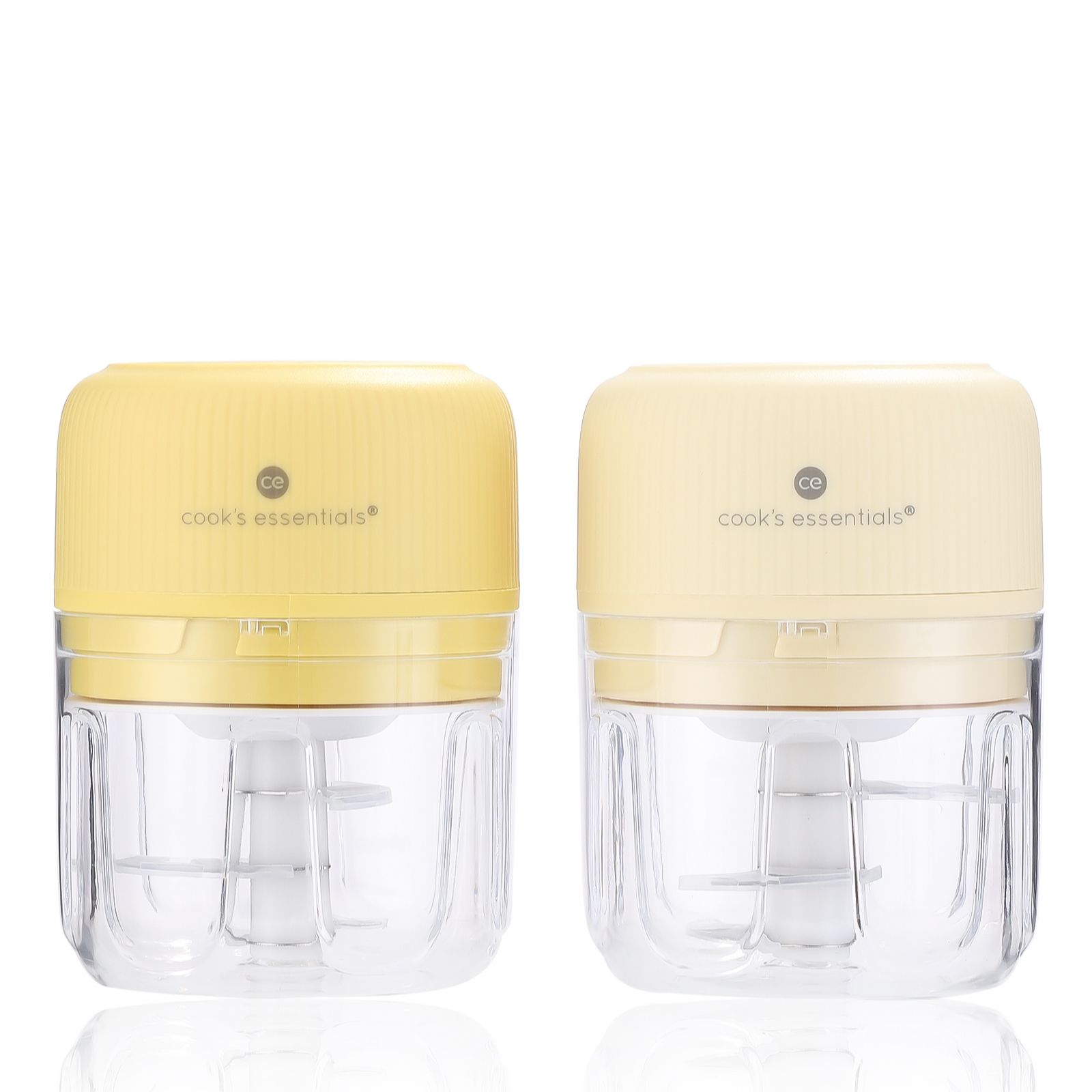 Cook's Essentials Set of 2 250ml USB Mini Food Choppers