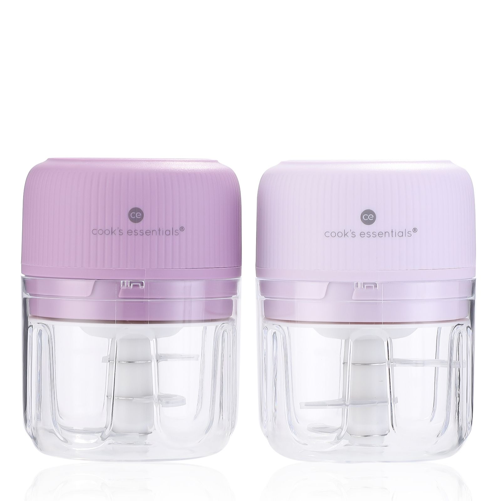 Cook's Essentials Set of 2 250ml USB Mini Food Choppers
