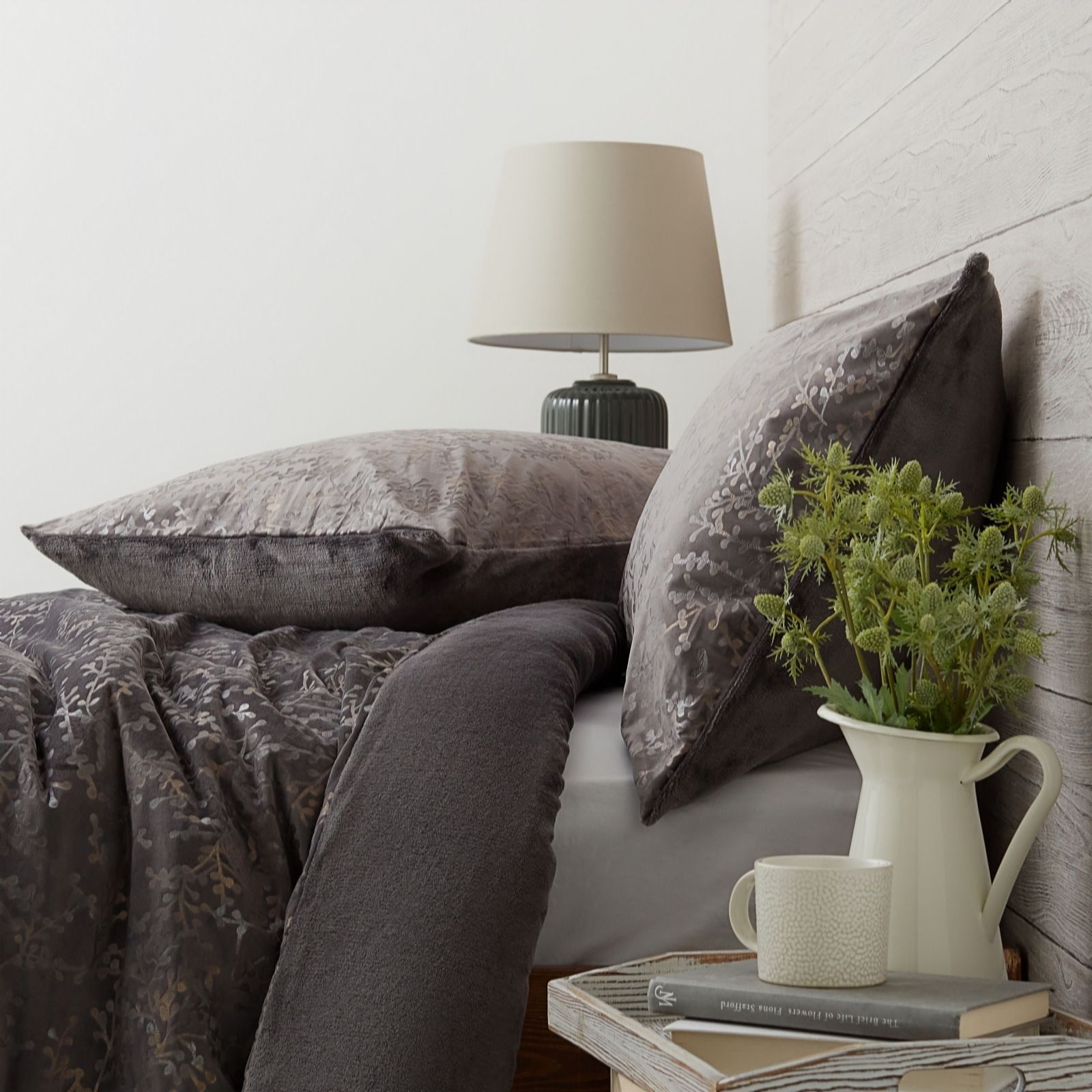 Outlet Cozee Home Ombre Floral Foil Velvetsoft 3 Piece