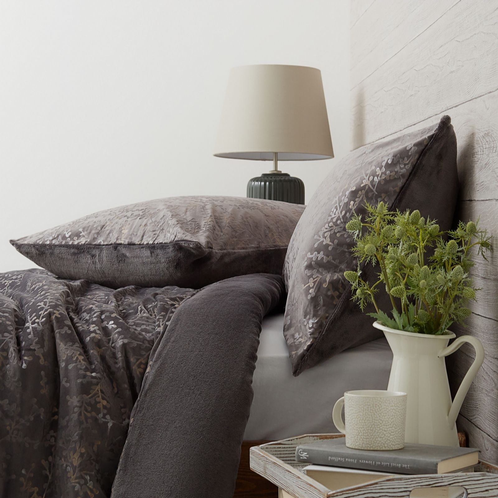 Outlet Cozee Home Ombre Floral Foil Velvetsoft 3 Piece