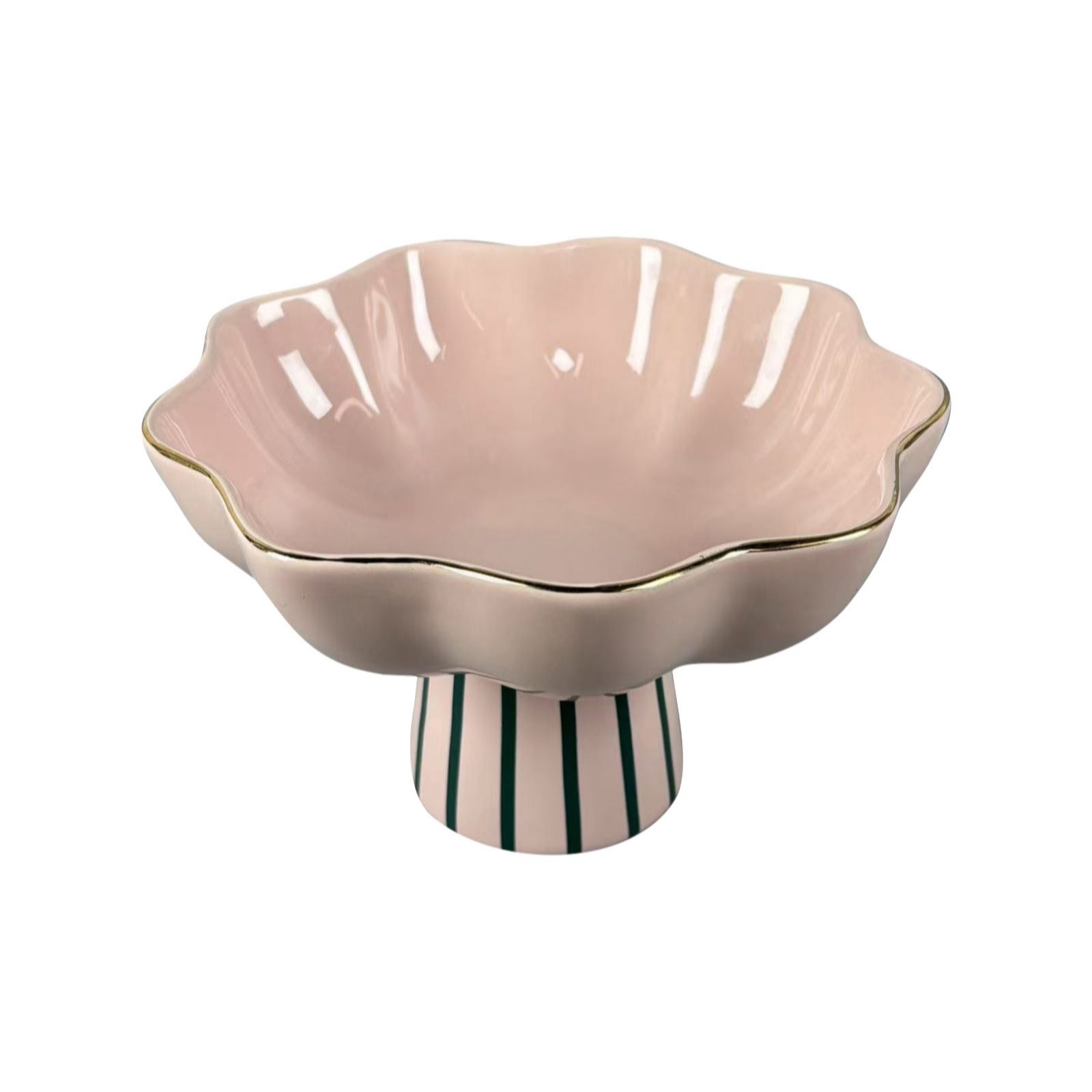 Bundleberry by Amanda Holden Scalloped Edge Pedestal Bowl