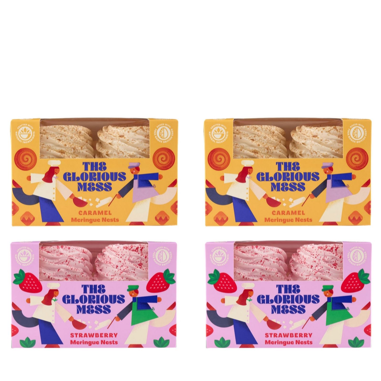 The Glorious Mess by Flower & White Meringue Nest Selection