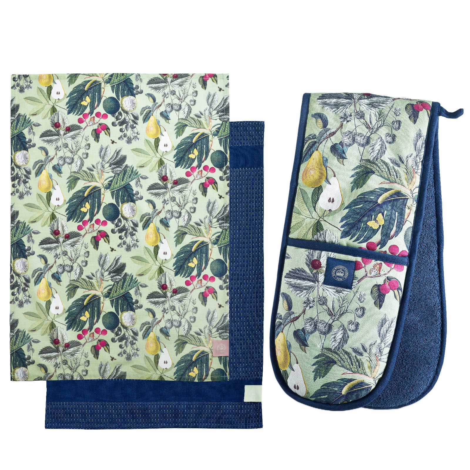 Kew Gardens Floral Oven Gloves & Tea Towel Set