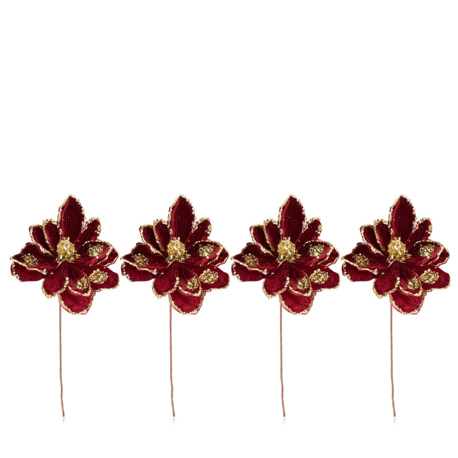 Home Stories Set of 4 54cm Magnolia Stems