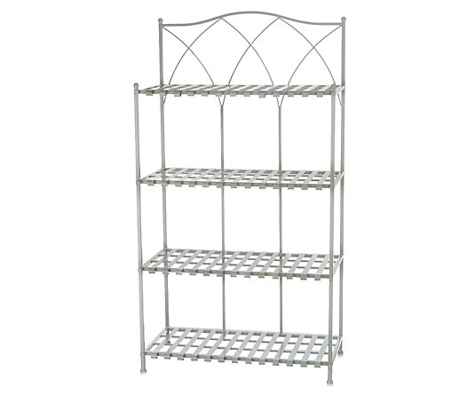 Alison Cork Metal Tiered Garden Shelves, Qvc Metal Storage Shelves