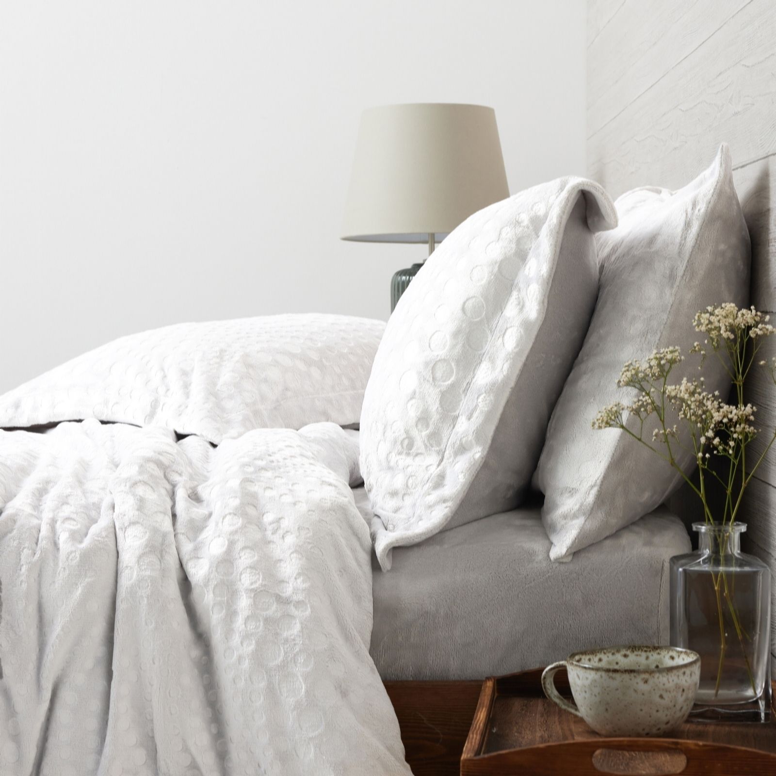 Outlet Cozee Home Spot Embossed Velvetsoft 6 Piece Duvet Set