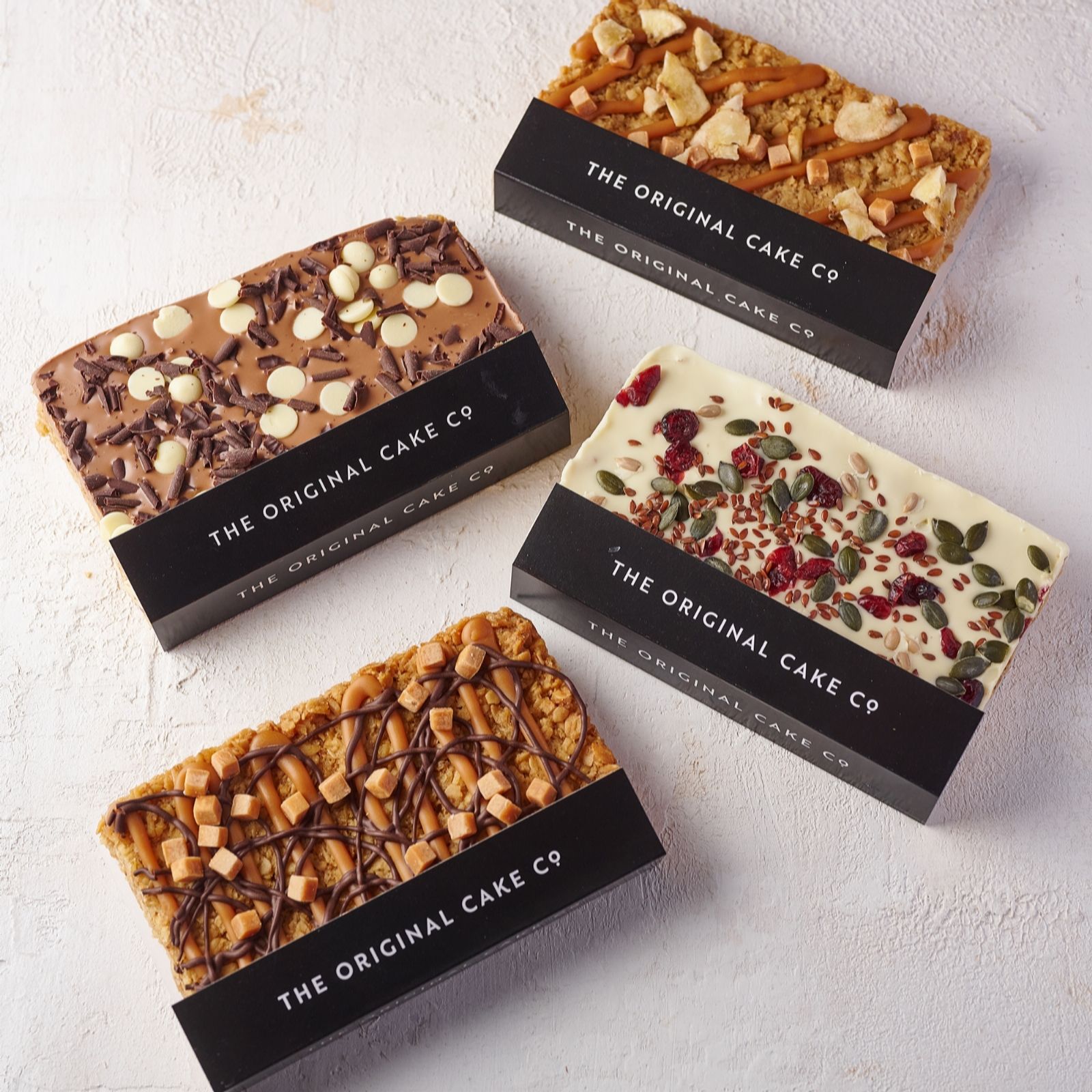 The Original Cake Company 4 Piece Loaded Flapjack Selection - QVC UK