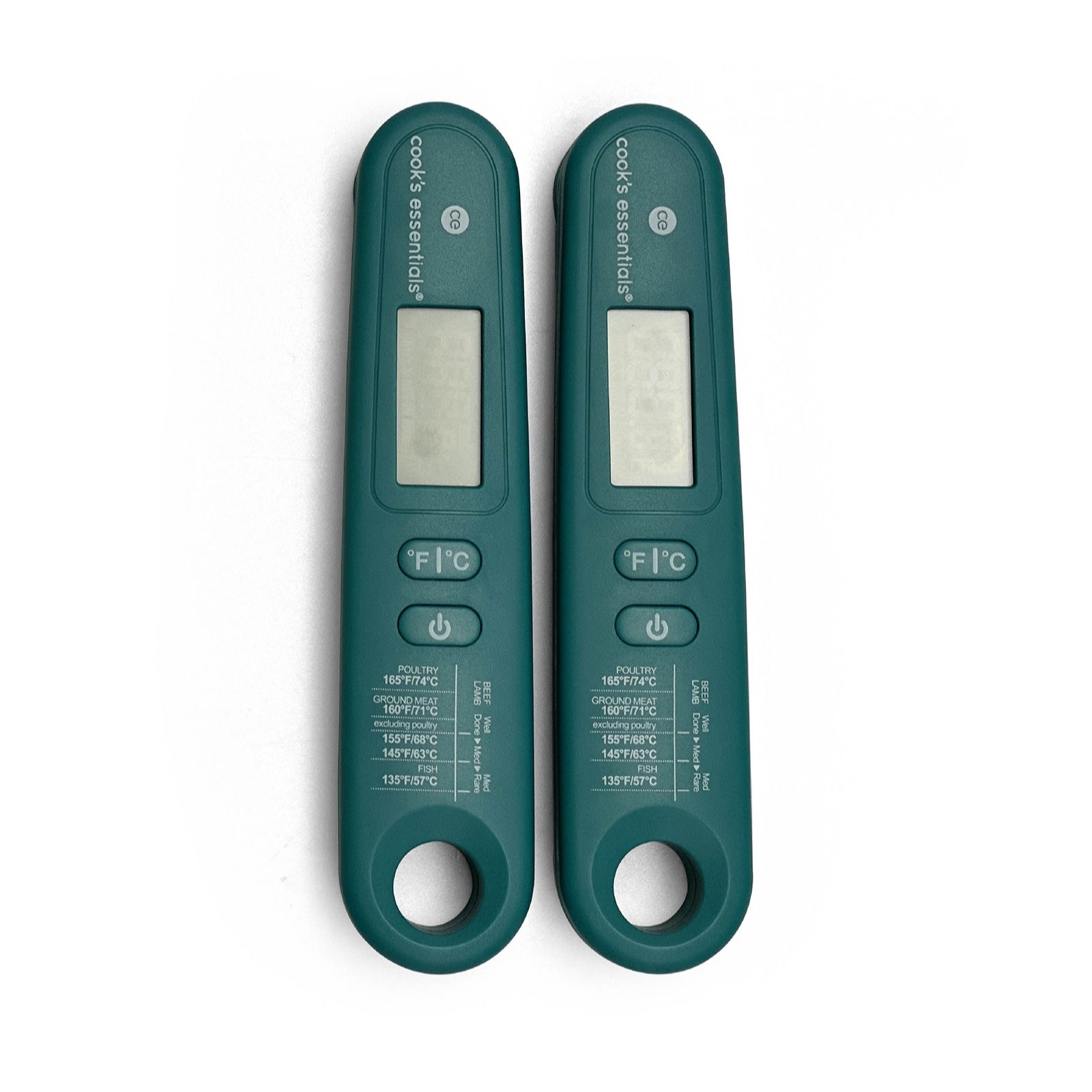 Cook's Essentials Set of 2 Digital Thermometers in Gift Boxes