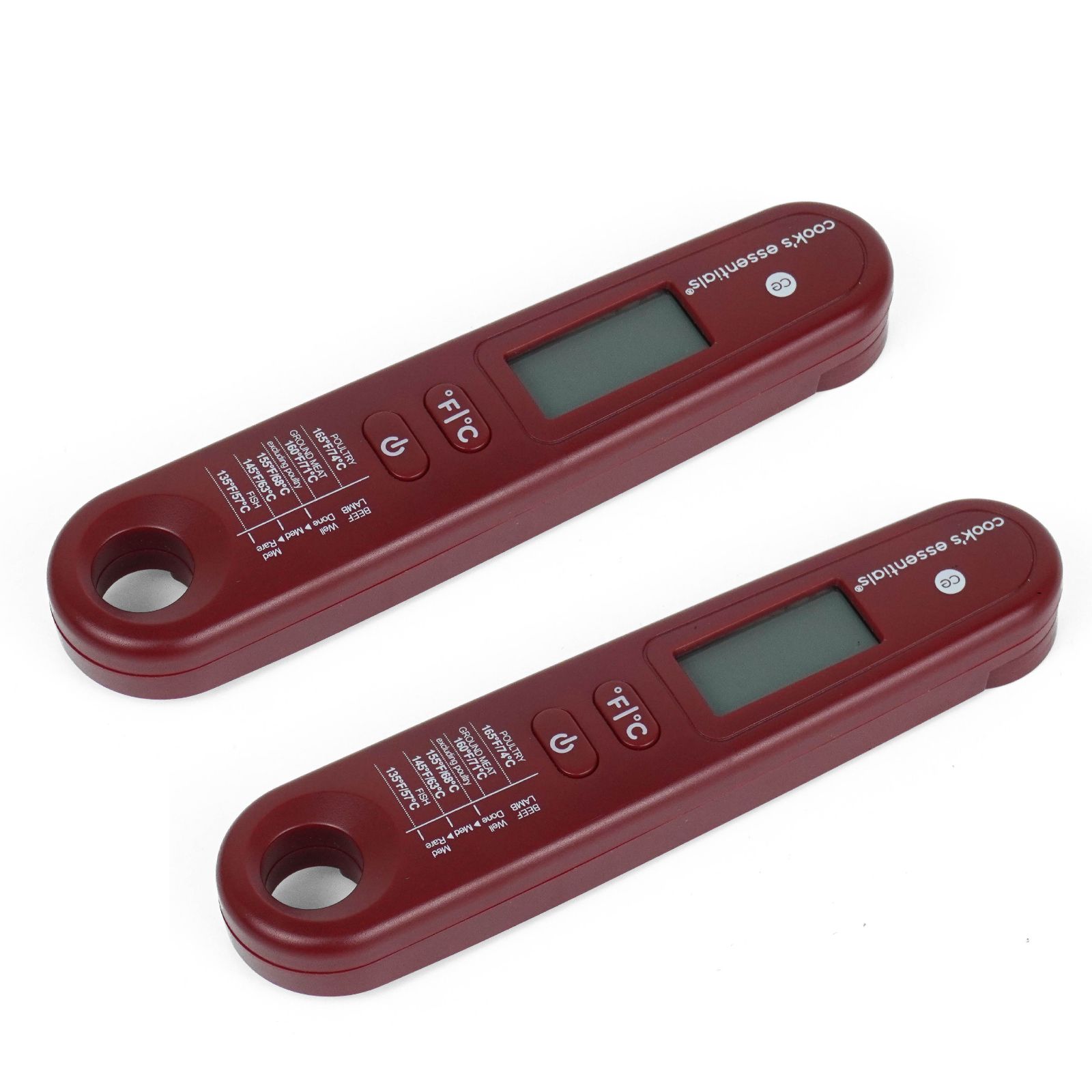 Cook's Essentials Set of 2 Digital Thermometers in Gift Boxes
