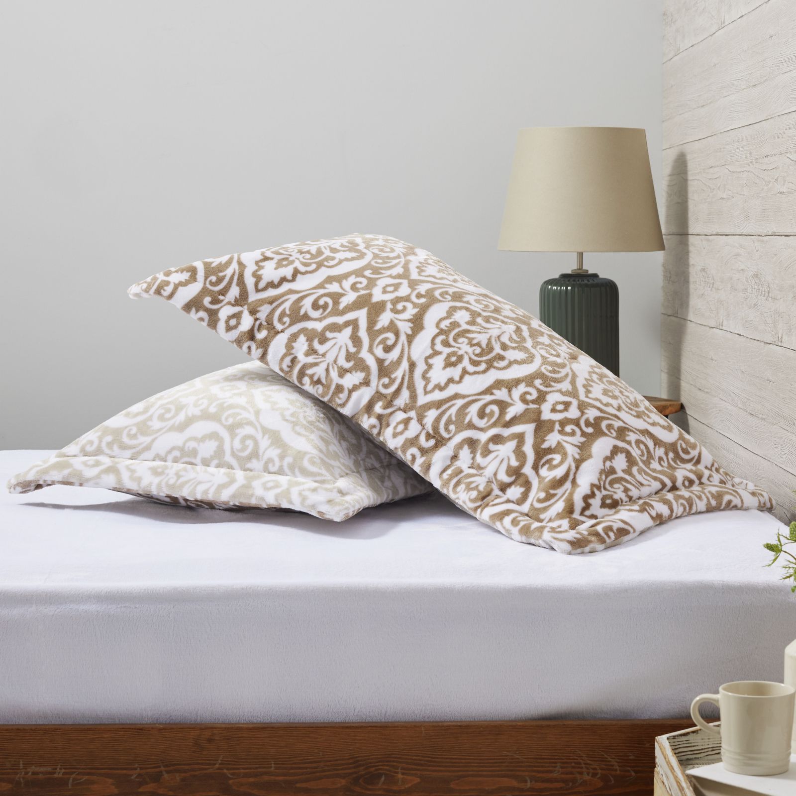 Outlet Cozee Home Printed Velvetsoft Set of 2 Shams
