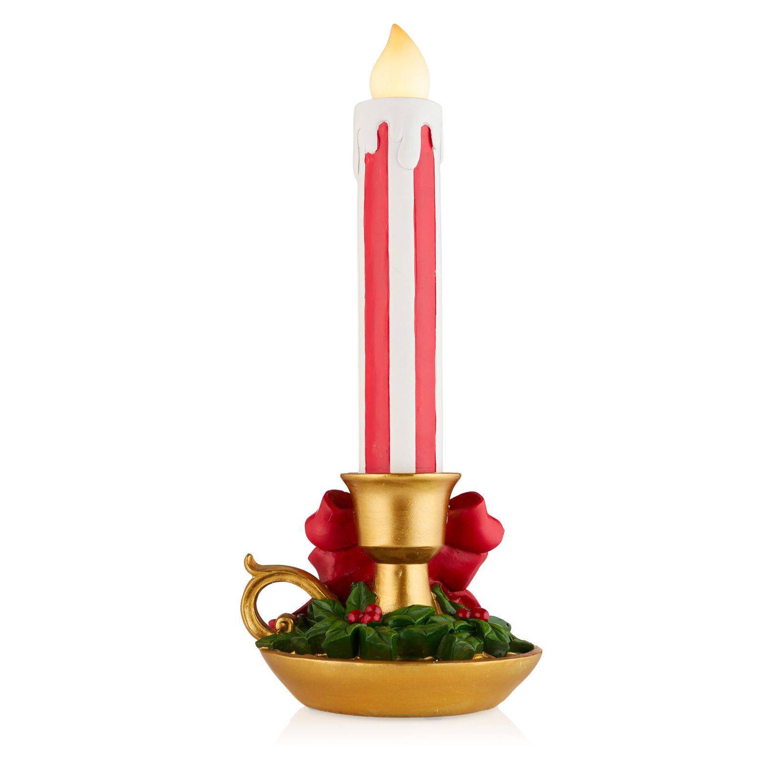 Home Stories Bow Stripe LED Candle