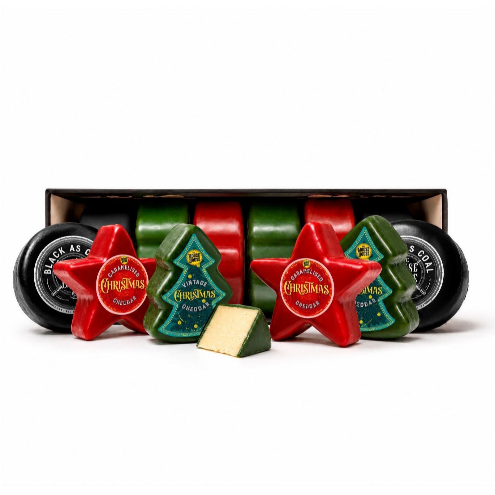 The Mouse House Naughty & Nice Set of 6 Festive Truckle Selection