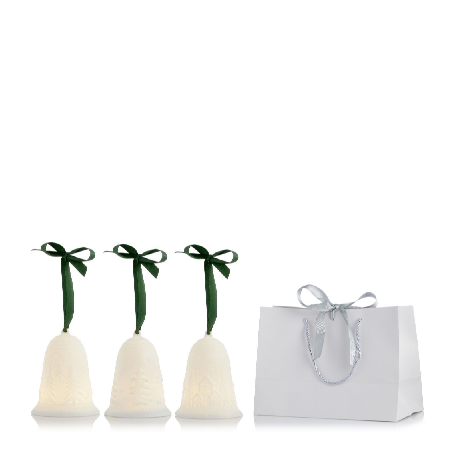Outlet Home Reflections Set of 3 Porcelain Bells
