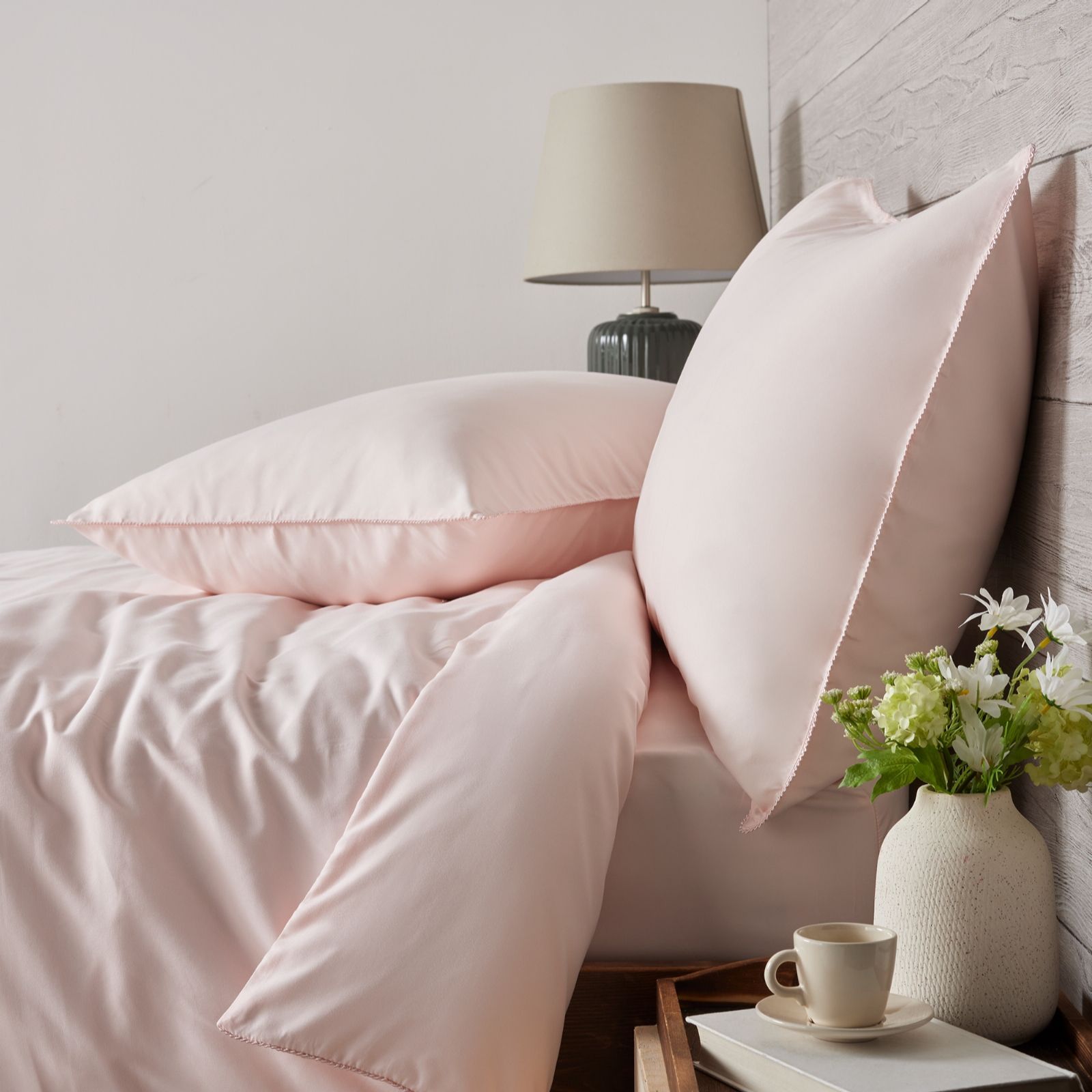 Supersoft by Cozee Home 4 Piece Duvet Set w/Border Trim