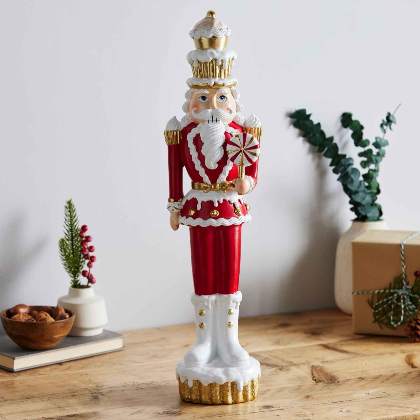 Santa Express Candy Cane Nutcracker