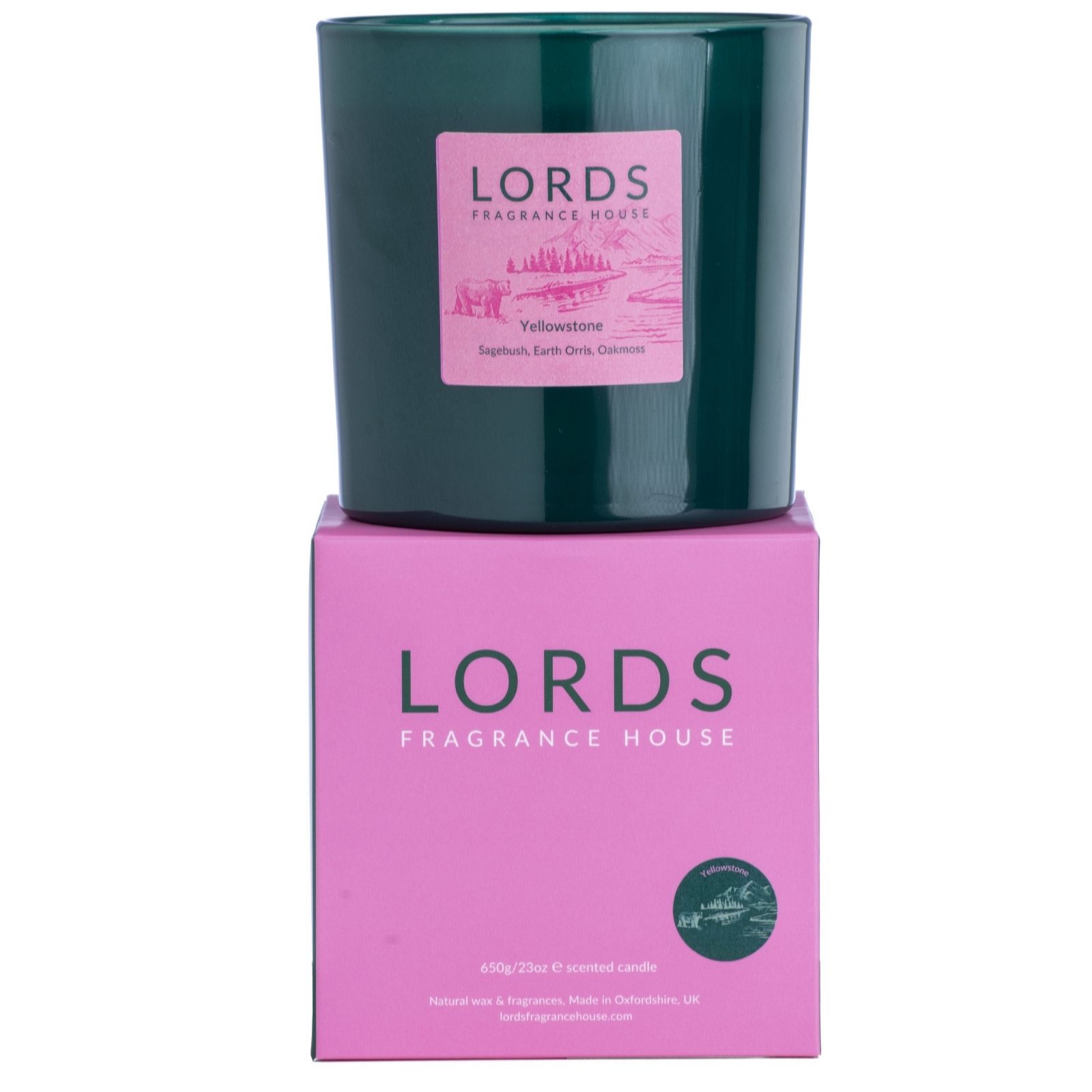 LORDS Fragrance House Yellowstone 650g Luxury Scented Candle