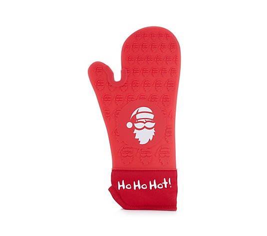 Cook's Essentials Silicone Christmas Oven Mitt