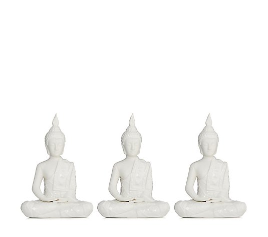 K by Kelly Hoppen Set of 3 Small Buddhas