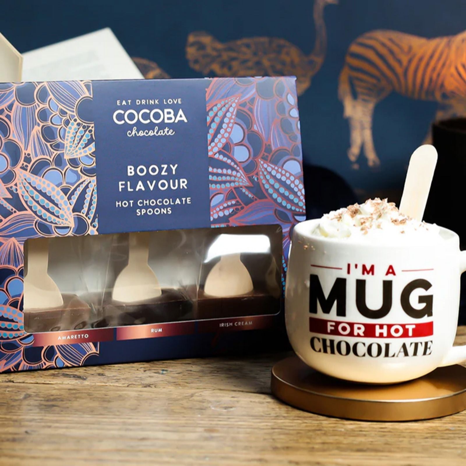 Cocoba Set of 2 Boozy Flavoured Hot Chocolate Spoons