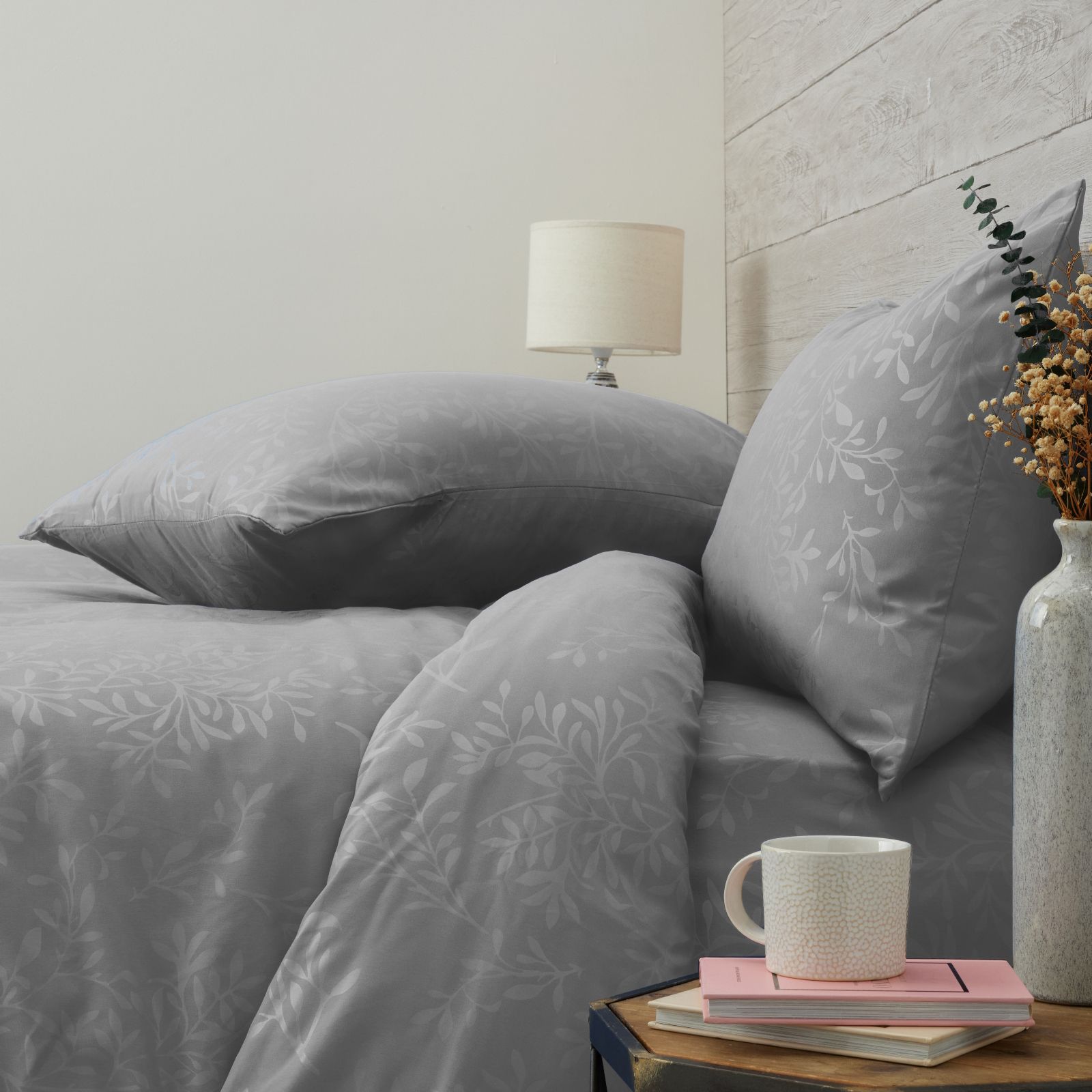 Supersoft by Cozee Home Leaf Embossed 4 Piece Duvet