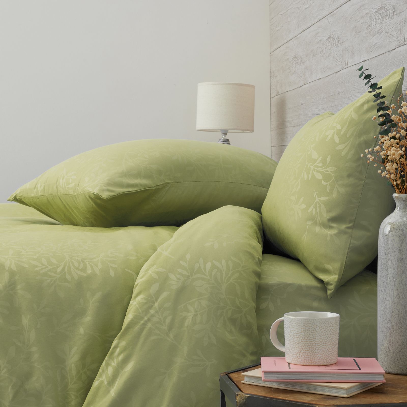 Supersoft by Cozee Home Leaf Embossed 4 Piece Duvet