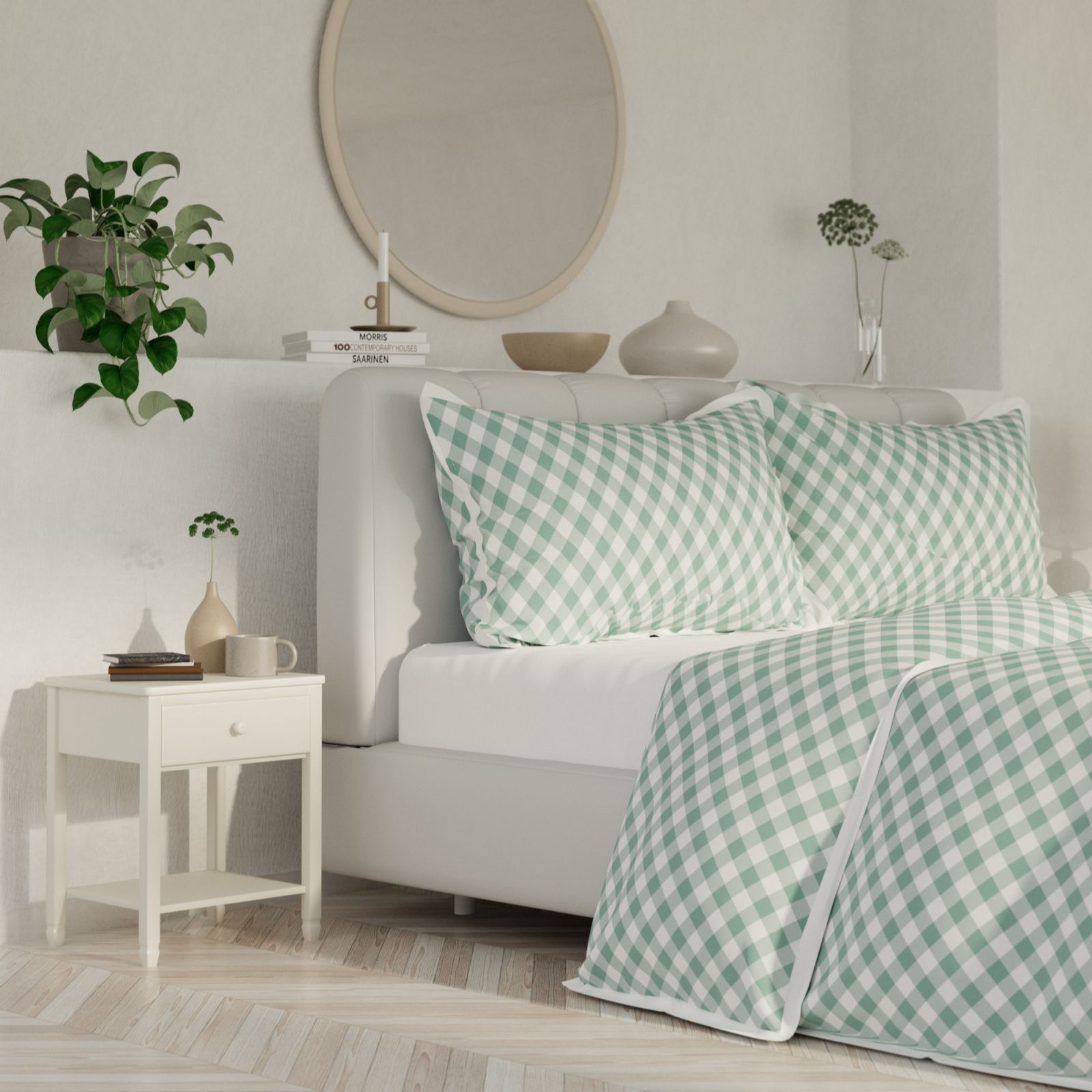 Supersoft by Cozee Home Gingham 3 Piece Duvet Set