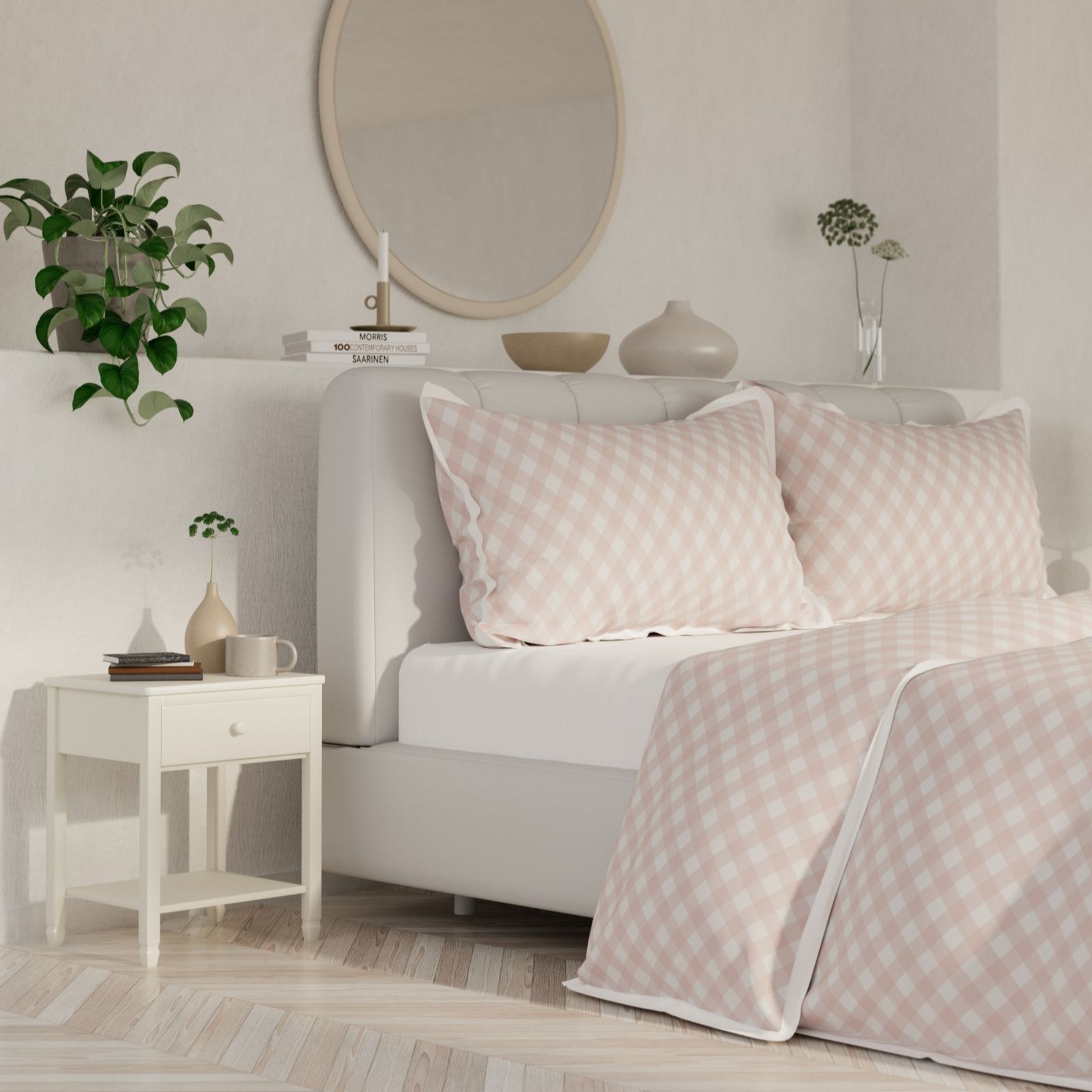 Supersoft by Cozee Home Gingham 3 Piece Duvet Set
