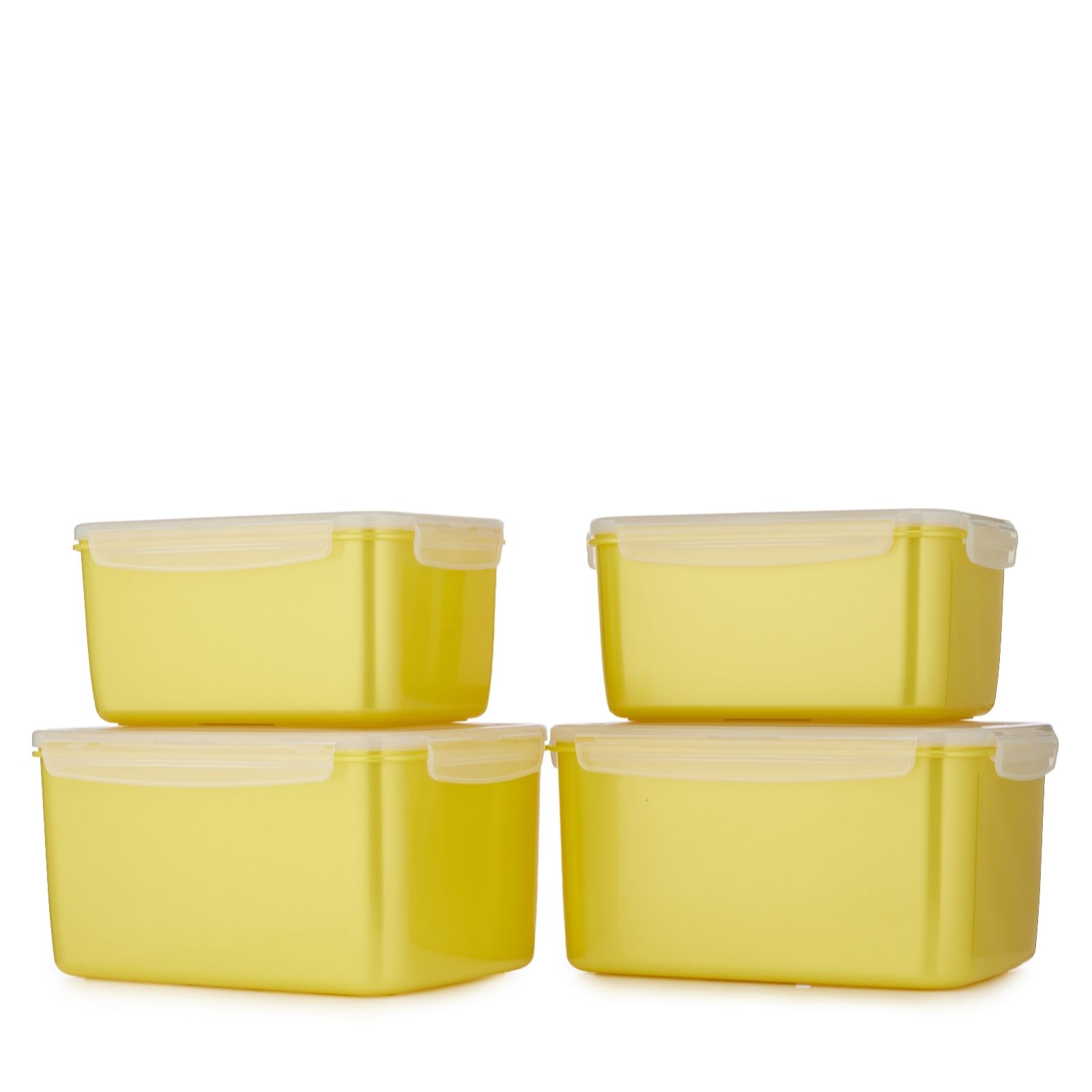 LocknLock 4 Piece Fruit & Vegetable Containers with Fresh Tray Insert