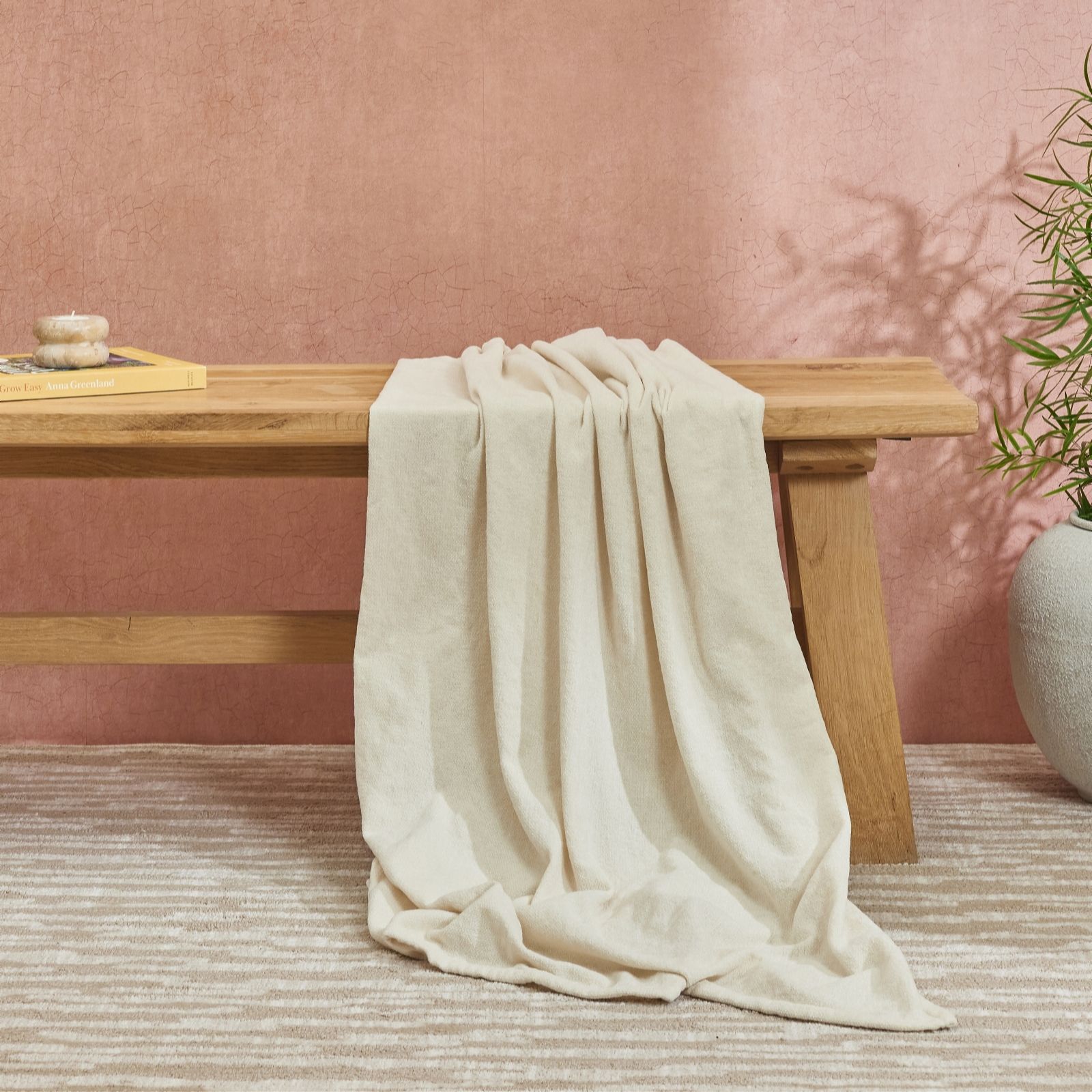 Outlet abode Textured Chenille Throw