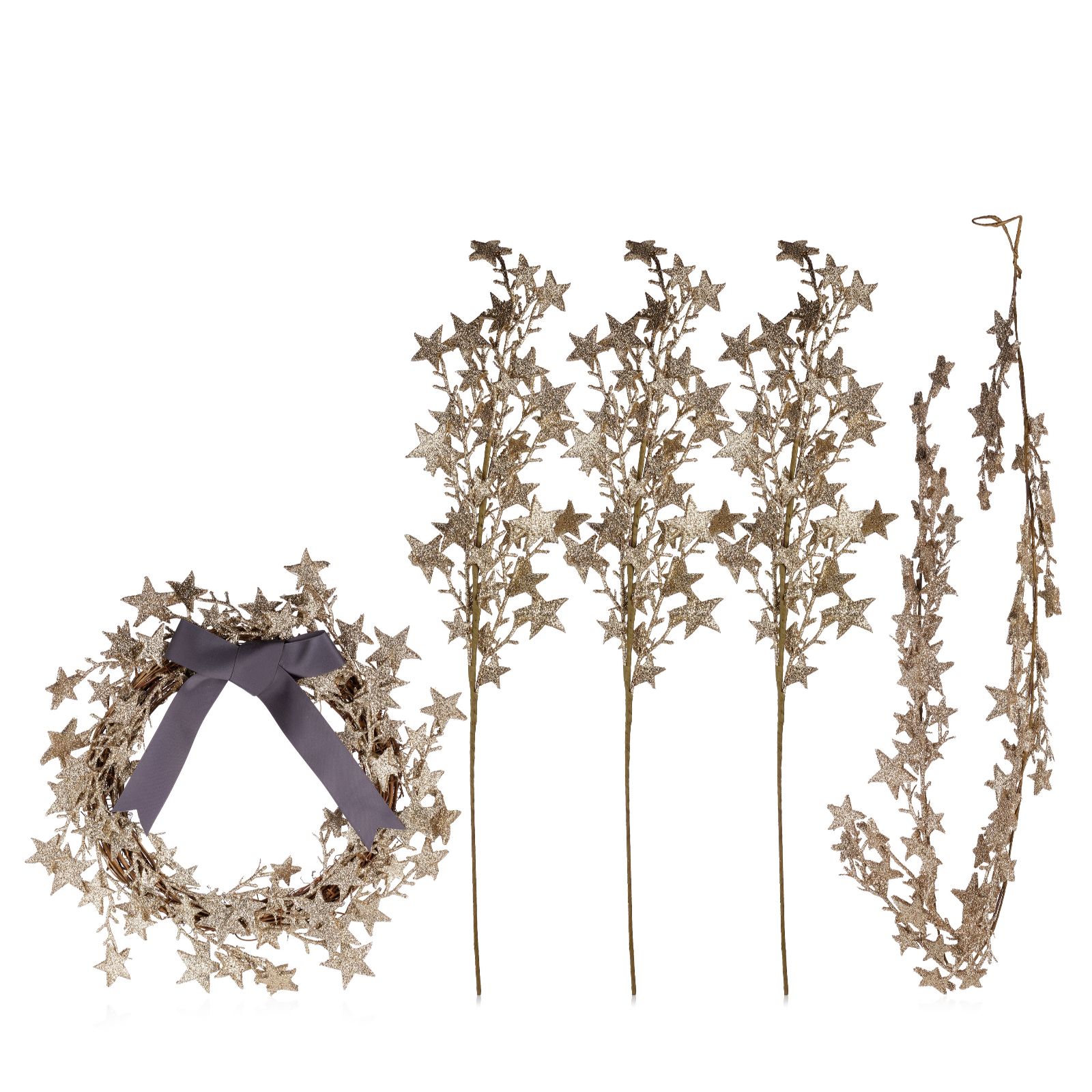 Home Stories Star Wreath, Picks And Garland Set