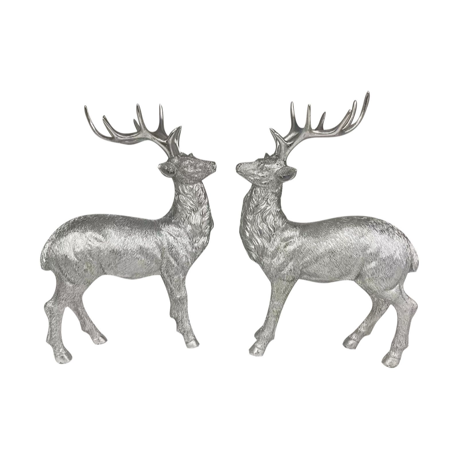 Home Stories Set Of 2 Stag Decorations