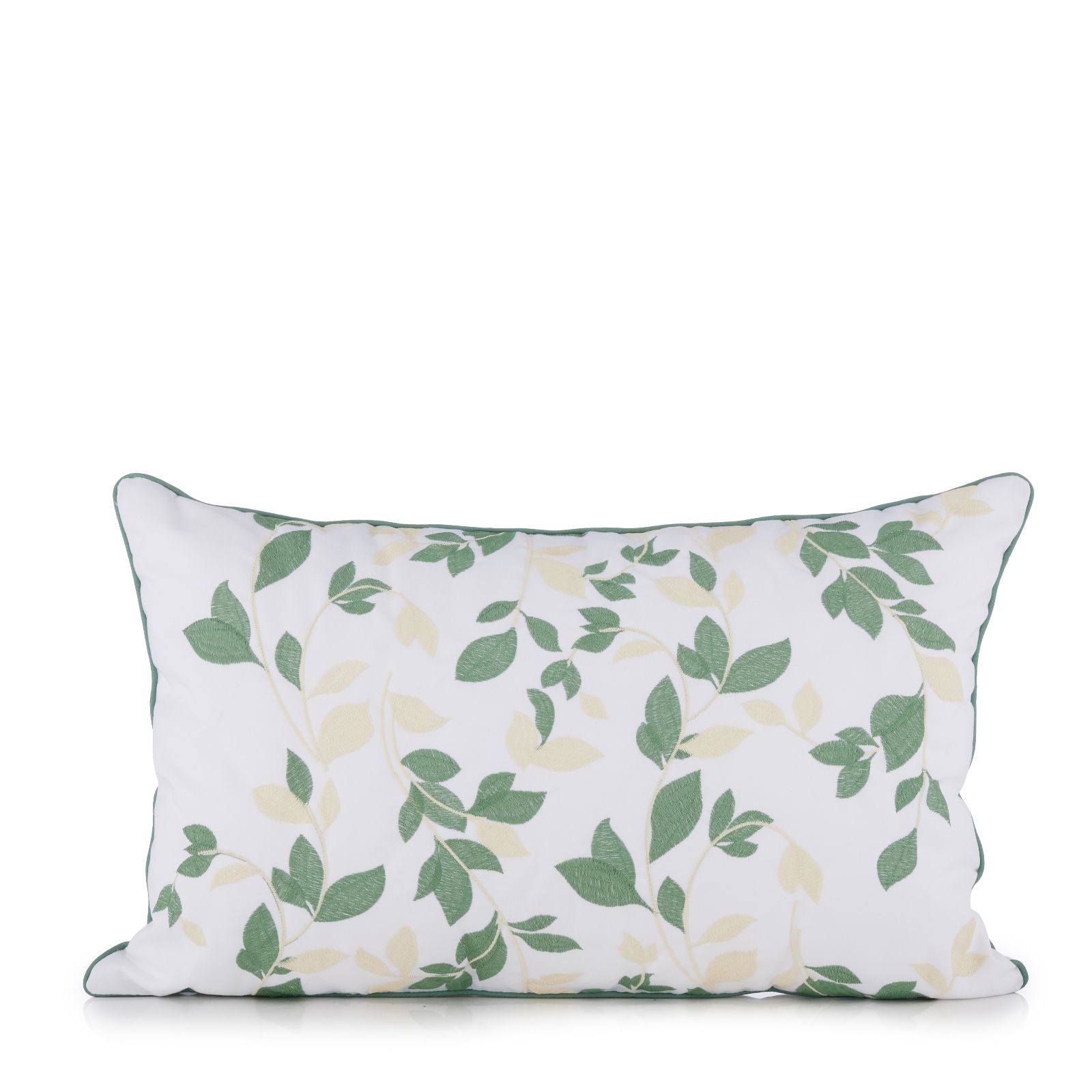 Cozee Home Floral Embroidery Retangle Cushion